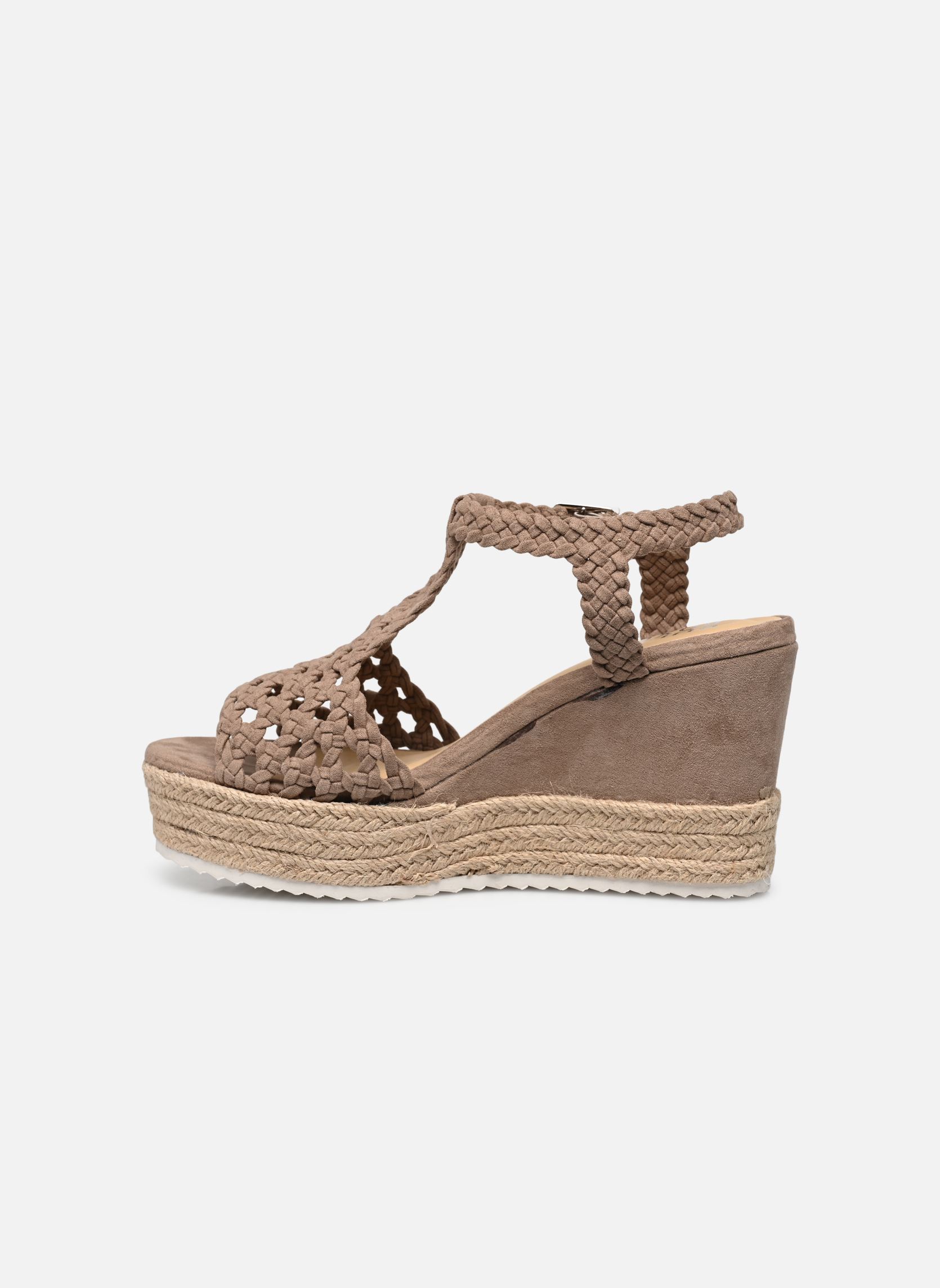 Sandali con zeppa e plateau 195034F2T donna beige Bullboxer Sandali con zeppa e plateau 195034F2T donna beige Natural