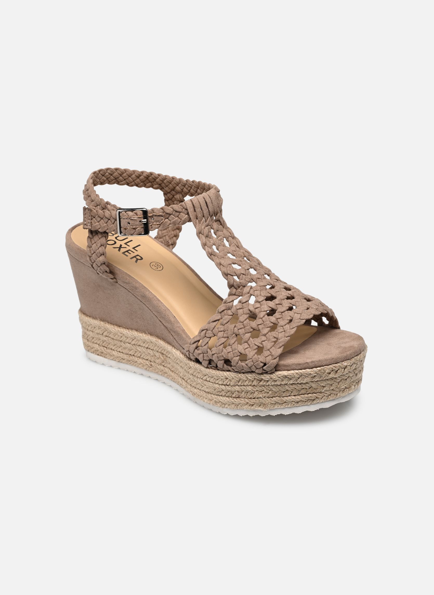 Sandali con zeppa e plateau 195034F2T donna beige Bullboxer Sandali con zeppa e plateau 195034F2T donna beige Natural