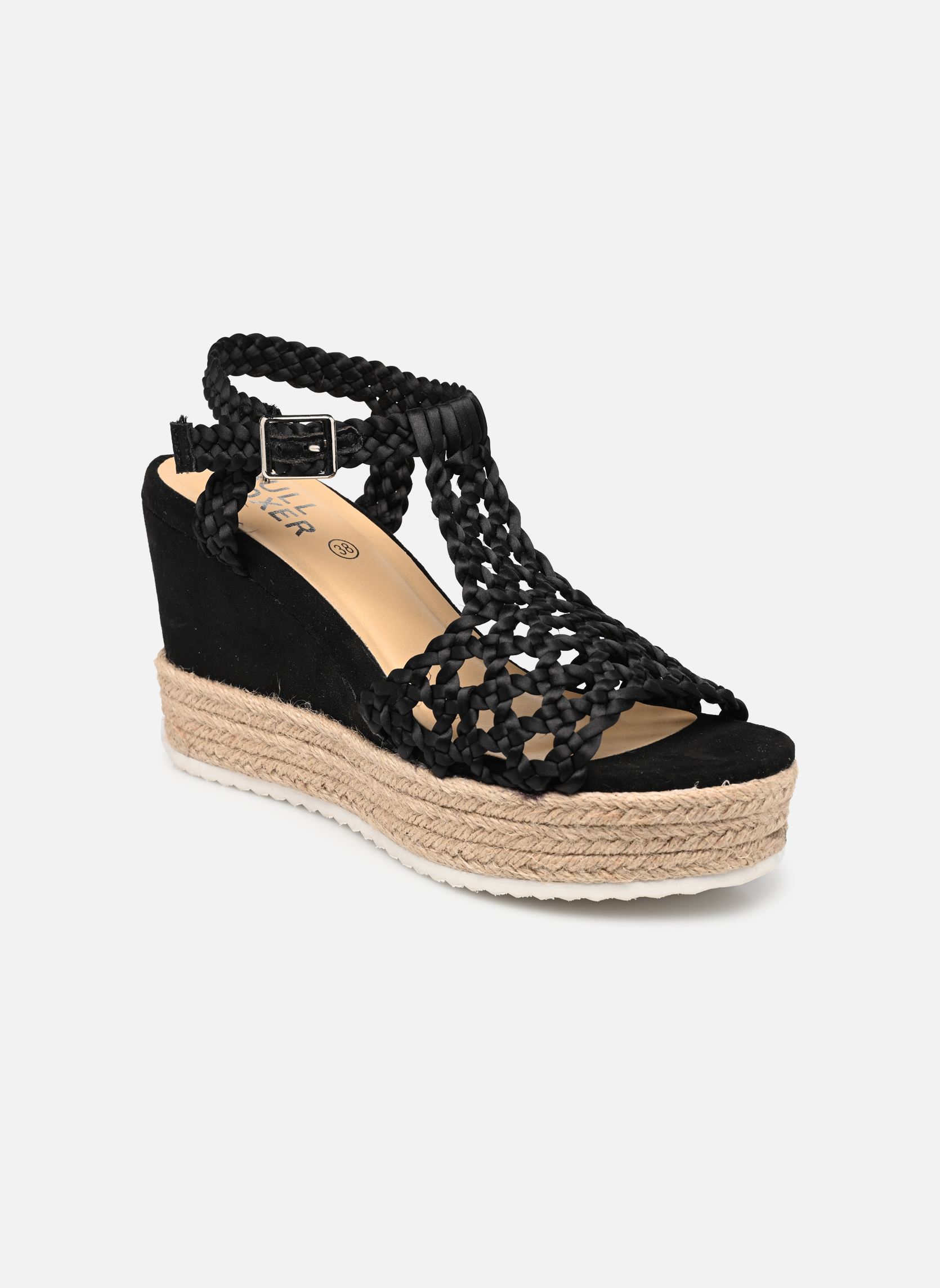 Keil- und Plateausandalen 195034F2T damen schwarz Bullboxer Keil- und Plateausandalen 195034F2T damen schwarz Black
