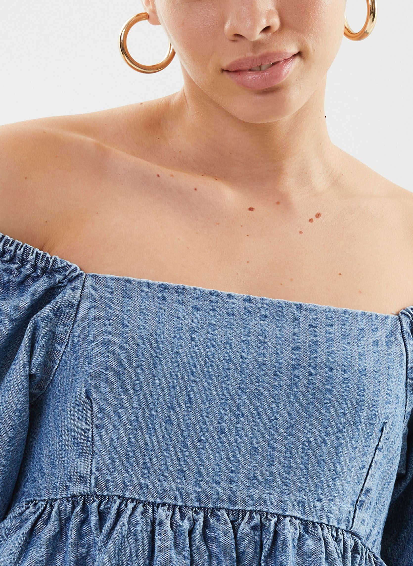 levi's sage denim dress Levi's SAGE DENIM DRESS - Day dress - sound wave/blue denim