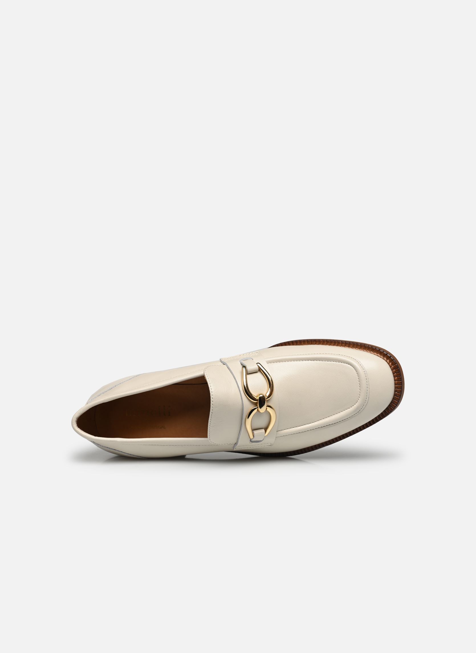 Mocassins F611215LIS femme blanc Minelli Mocassins F611215LIS femme blanc IVOIRE
