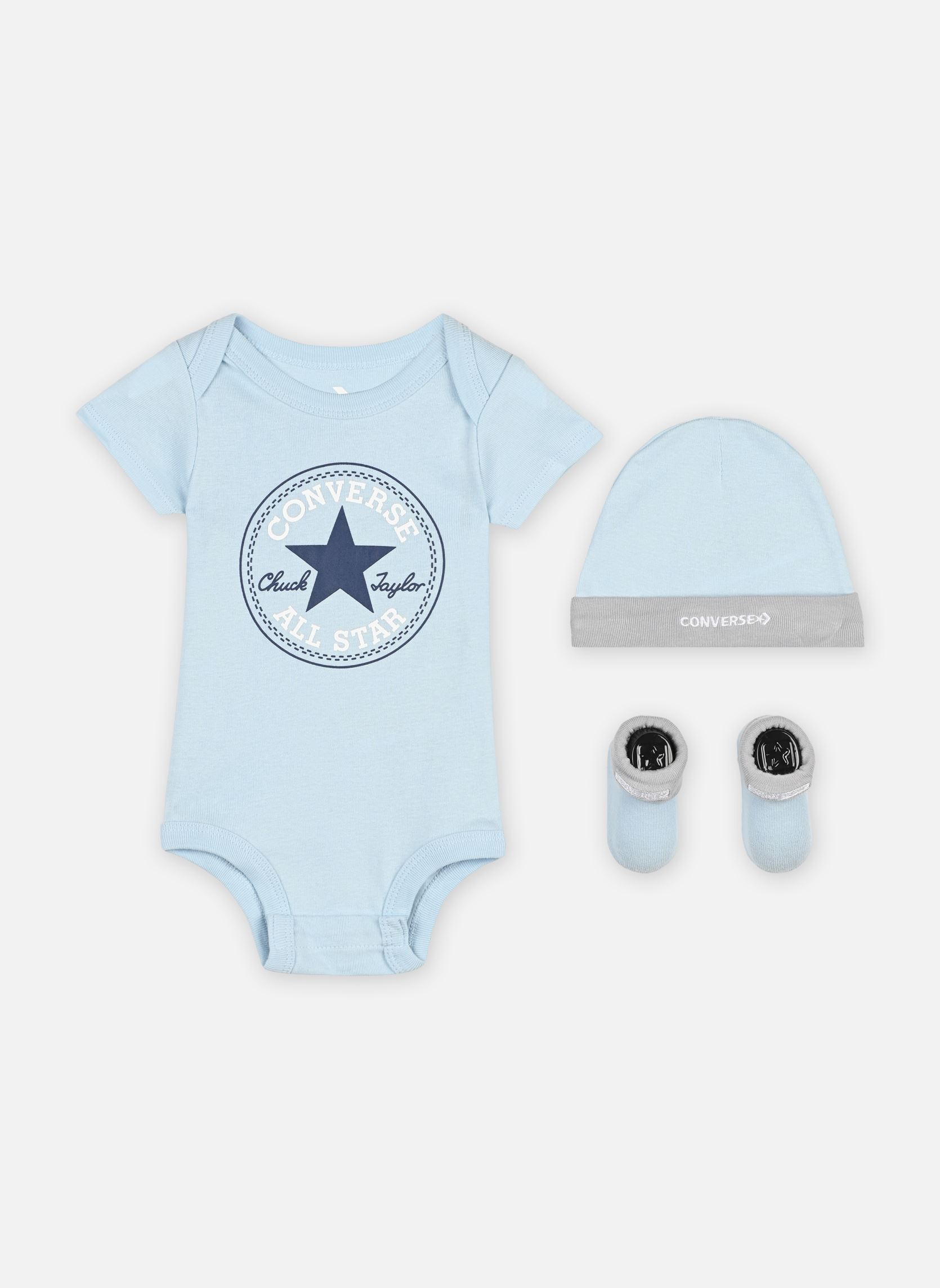 Vêtements Converse Apparel Classic Ctp Infant Hat Bodysuit Bootie Set 3Pk pour Accessoires - vue 2