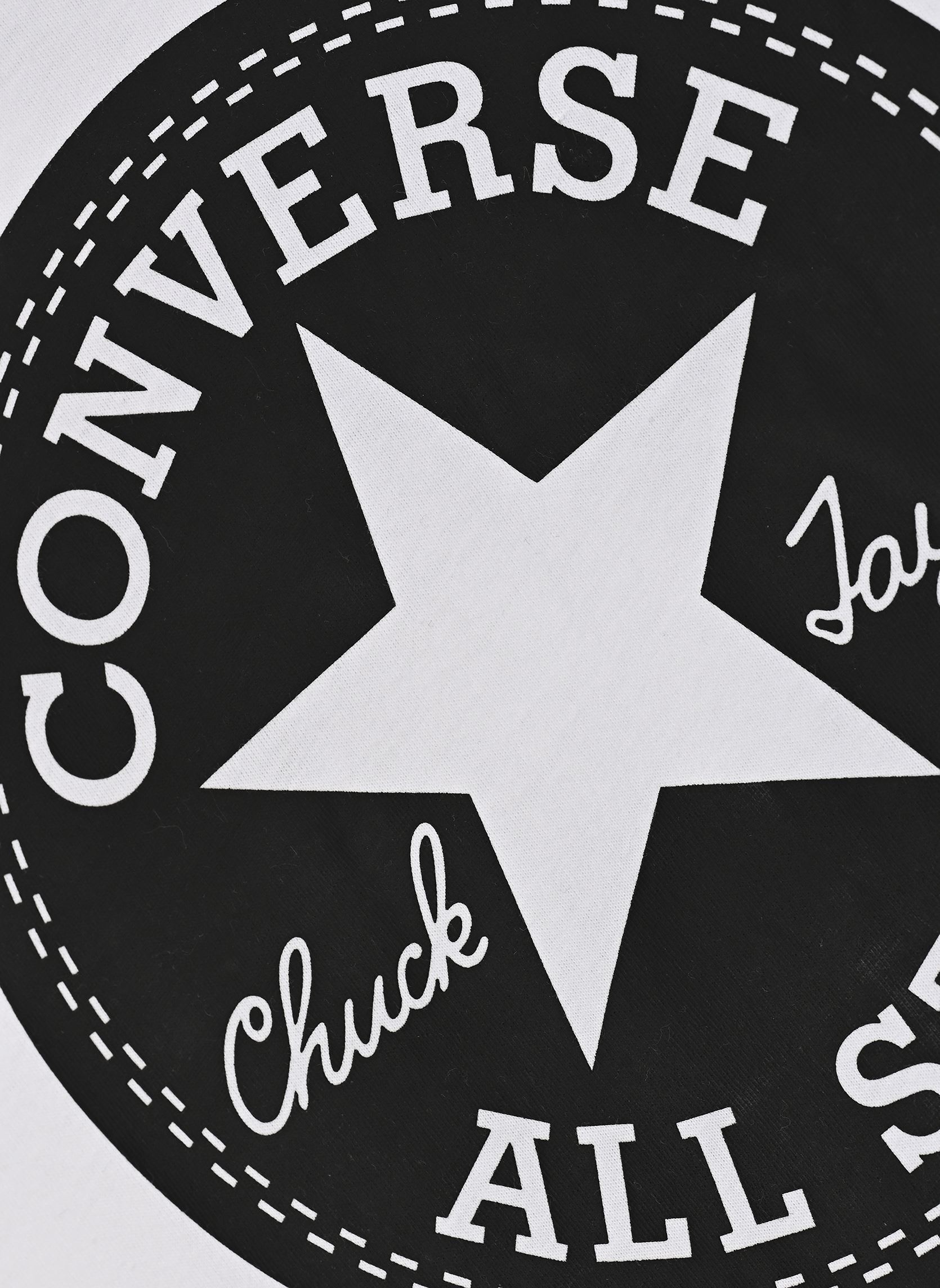 Tee-shirts Signature Chuck Patch Boxy Tee fille blanc Converse Apparel Tee-shirts Signature Chuck Patch Boxy Tee fille blanc White