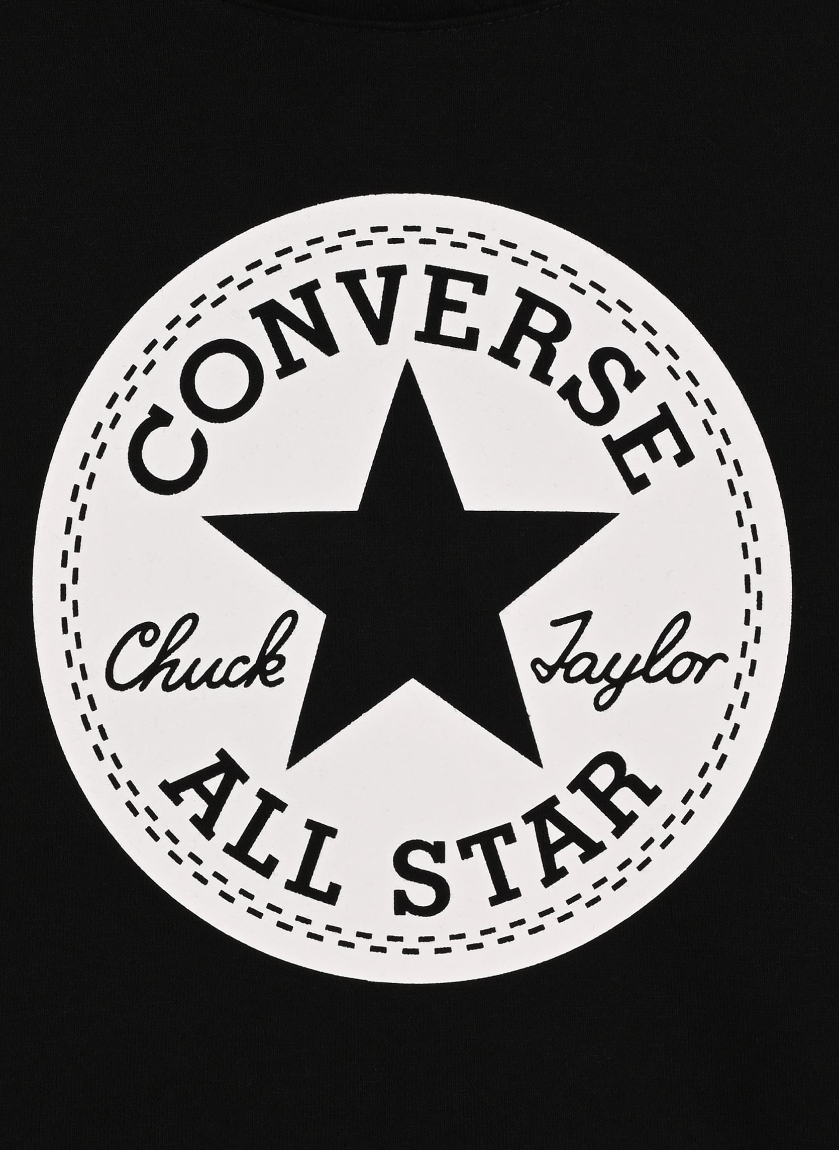 Kapuzenpullover Chuck Patch Croppedhoodie mädchen schwarz Converse Apparel Kapuzenpullover Chuck Patch Croppedhoodie mädchen schwarz BLACK