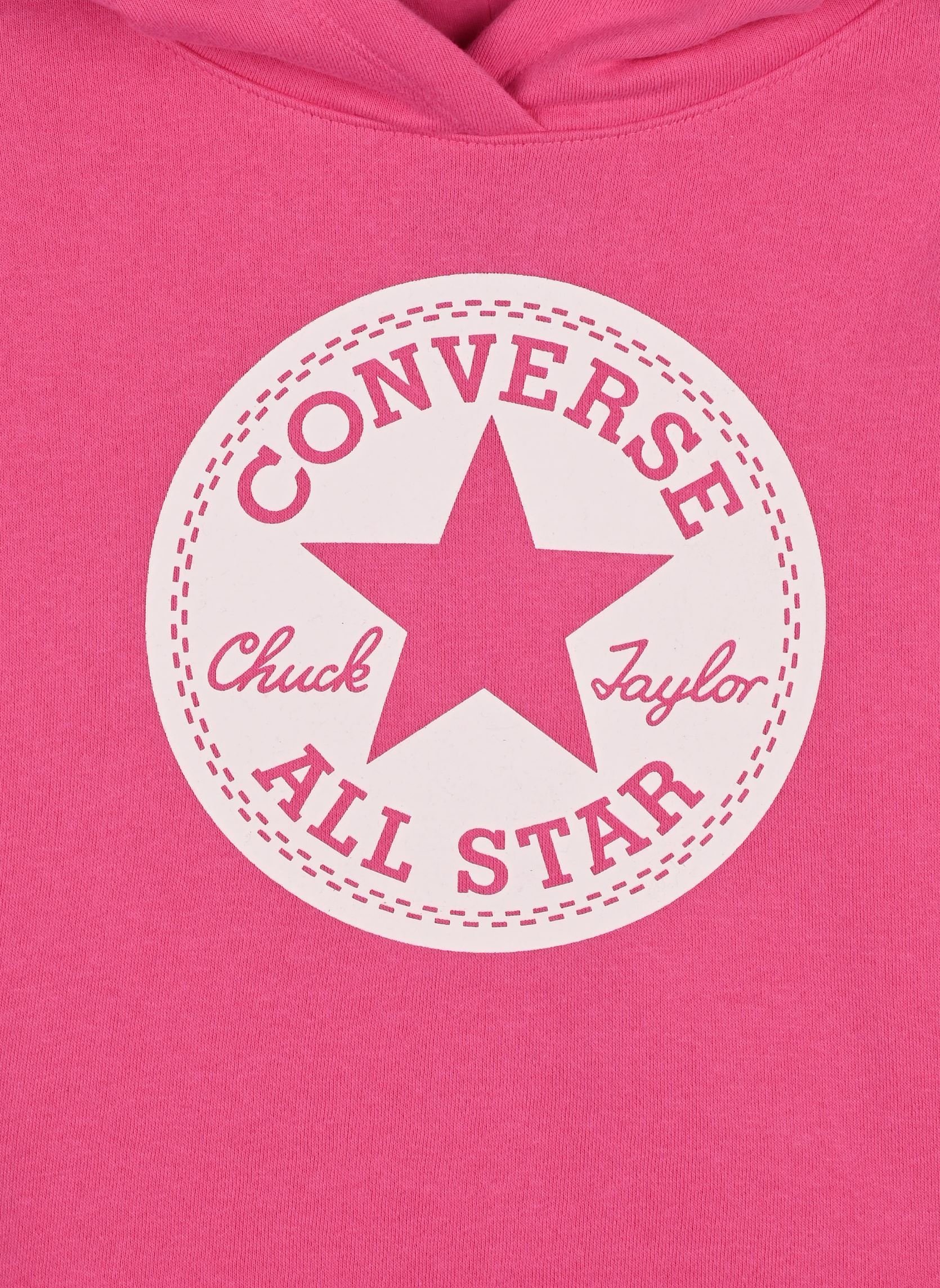 Kapuzenpullover Chuck Patch Croppedhoodie mädchen rosa Converse Apparel Kapuzenpullover Chuck Patch Croppedhoodie mädchen rosa MOD PINK
