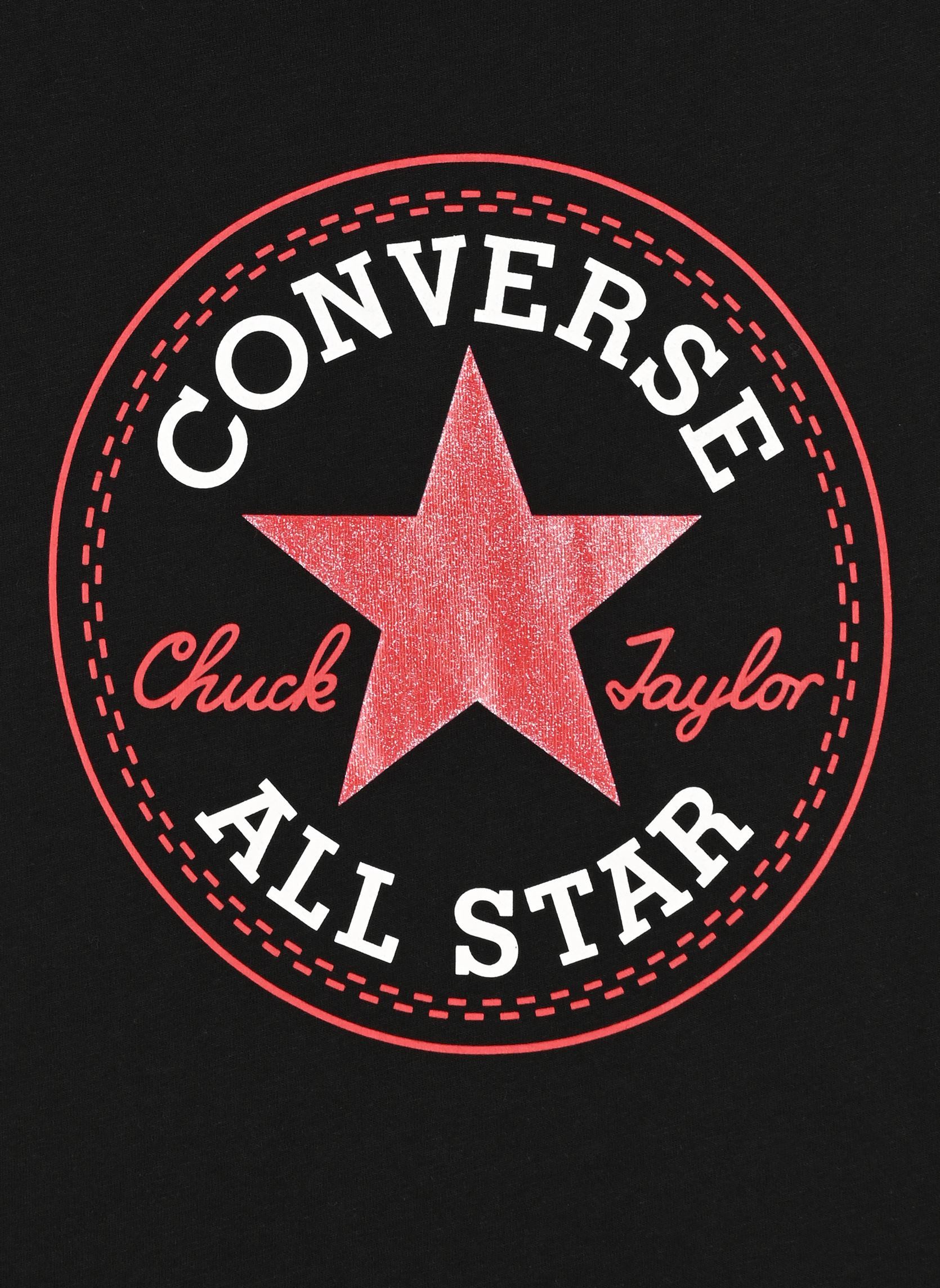 Tee-shirts Cnvg Timeless Chuck Patch Tee fille noir Converse Apparel Tee-shirts Cnvg Timeless Chuck Patch Tee fille noir BLACK(WHITE)