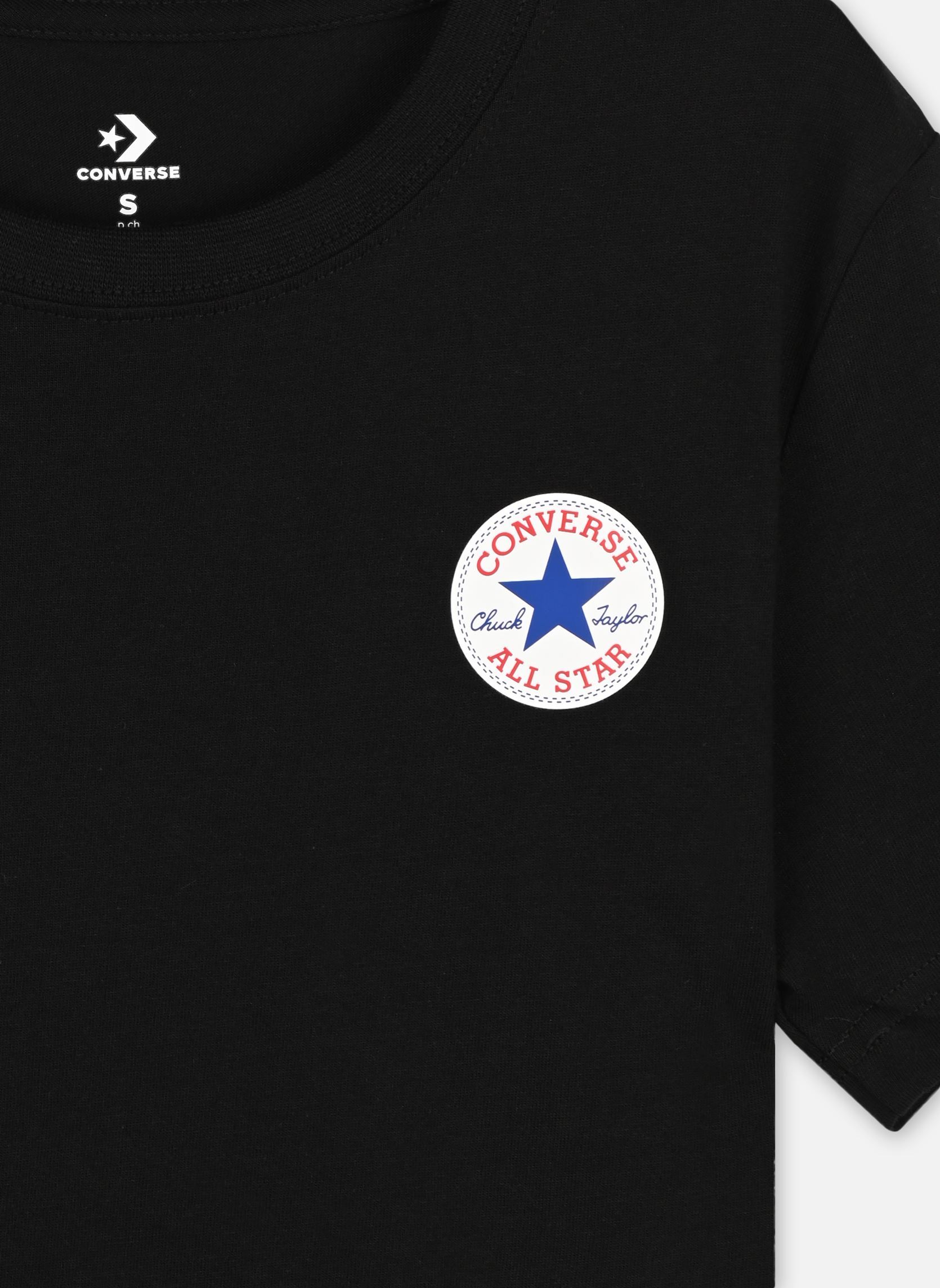 Tee-shirts Cnvb Ss Printed Ctp Tee garçon noir Converse Apparel Tee-shirts Cnvb Ss Printed Ctp Tee garçon noir Black