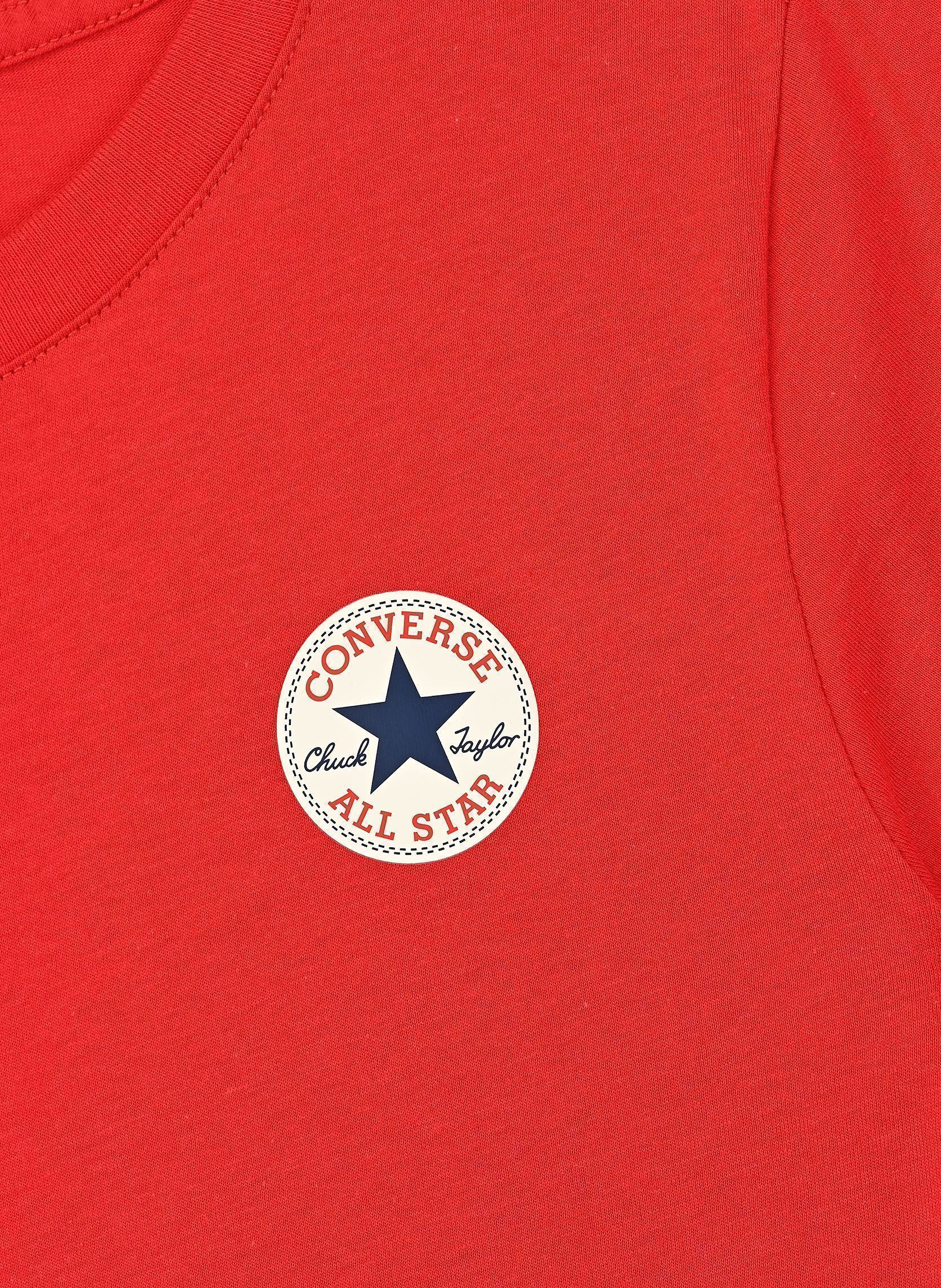Tee-shirts Cnvb Ss Printed Ctp Tee garçon rouge Converse Apparel Tee-shirts Cnvb Ss Printed Ctp Tee garçon rouge Enamel Red