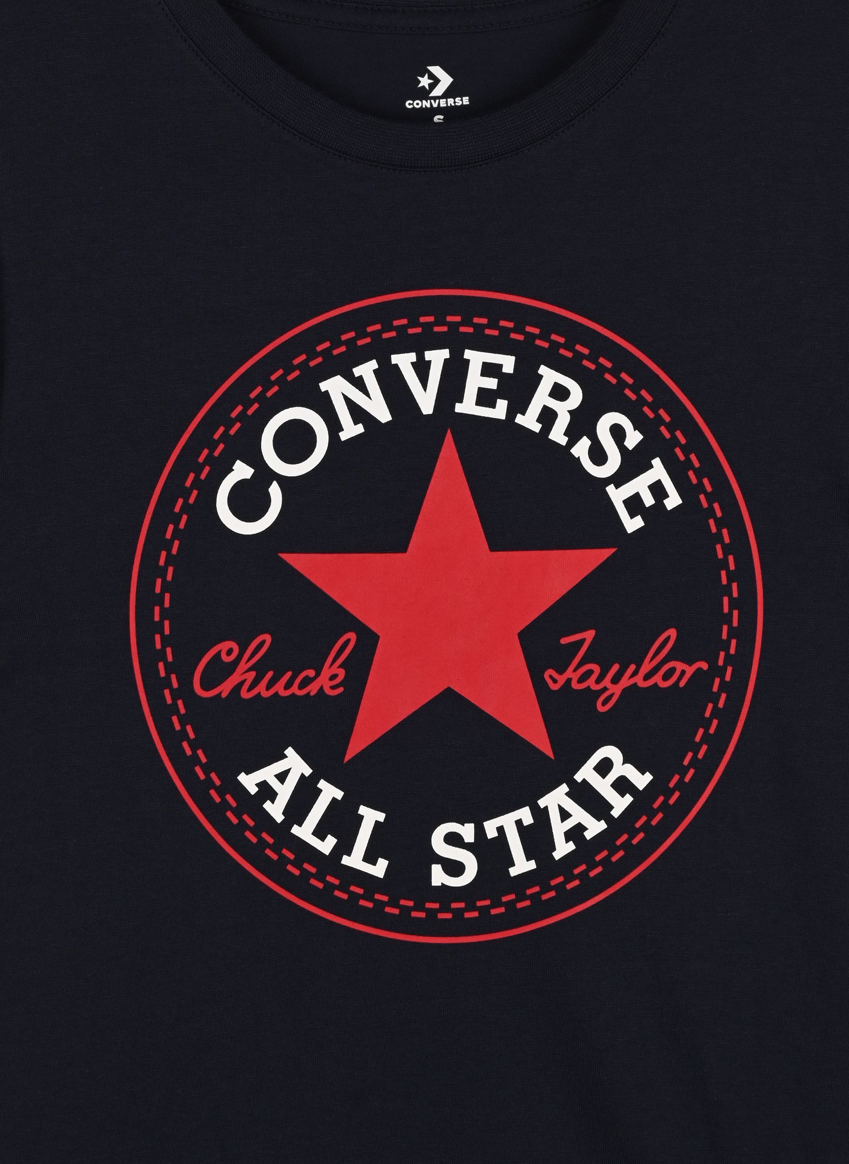 Tee-shirts Cnvb Chuck Patch Tee garçon bleu Converse Apparel Tee-shirts Cnvb Chuck Patch Tee garçon bleu OBSIDIAN & ENAMEL RED