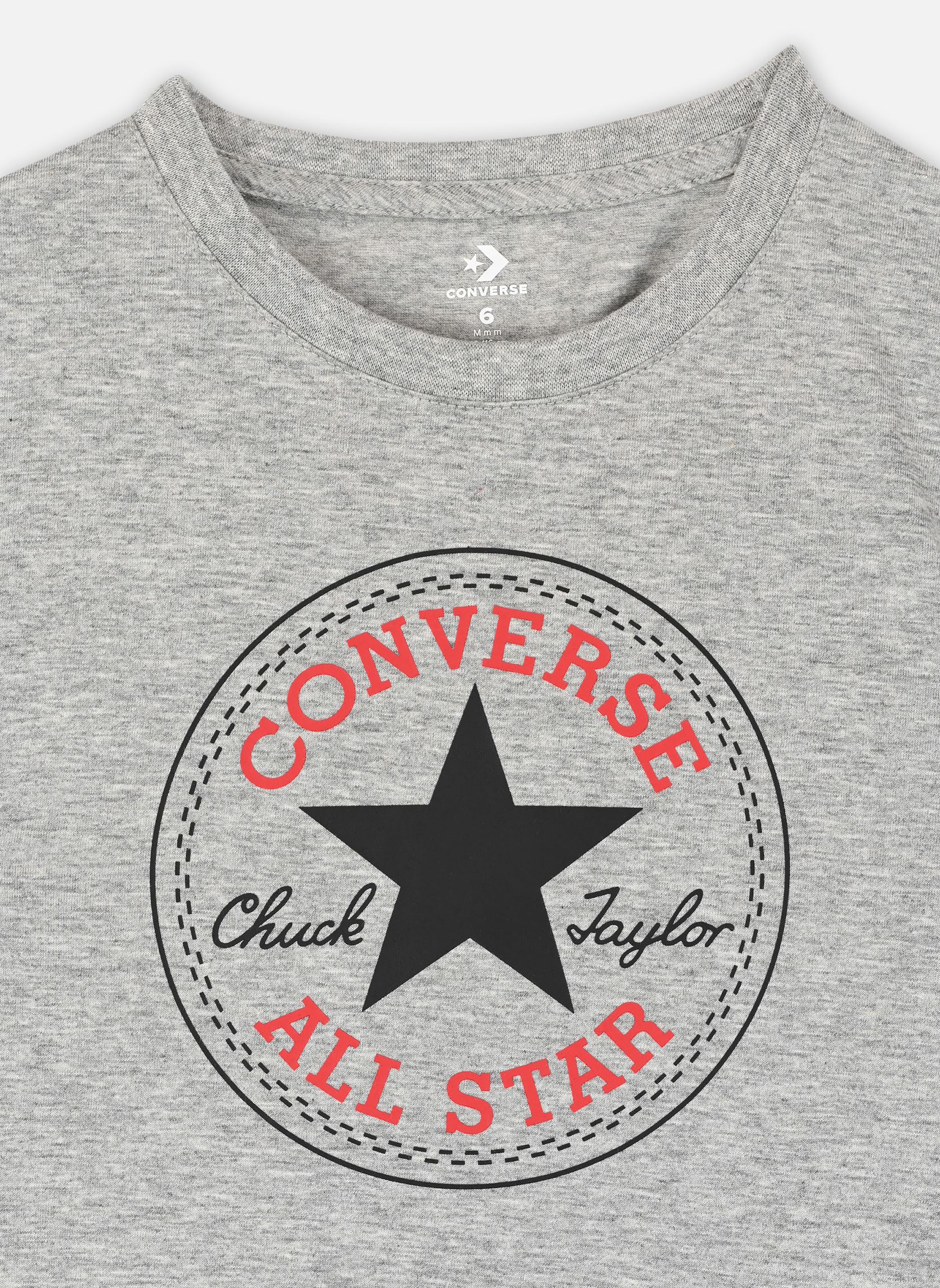 Tee-shirts Cnvb Chuck Patch Tee garçon rouge Converse Apparel Tee-shirts Cnvb Chuck Patch Tee garçon rouge Dk Grey Heather
