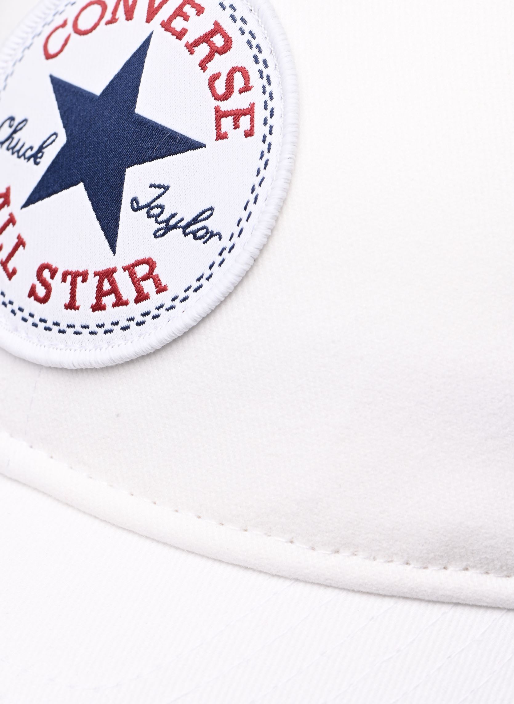Kappen Chuck Patch Curved Brim Cap weiß Converse Apparel Kappen Chuck Patch Curved Brim Cap weiß White