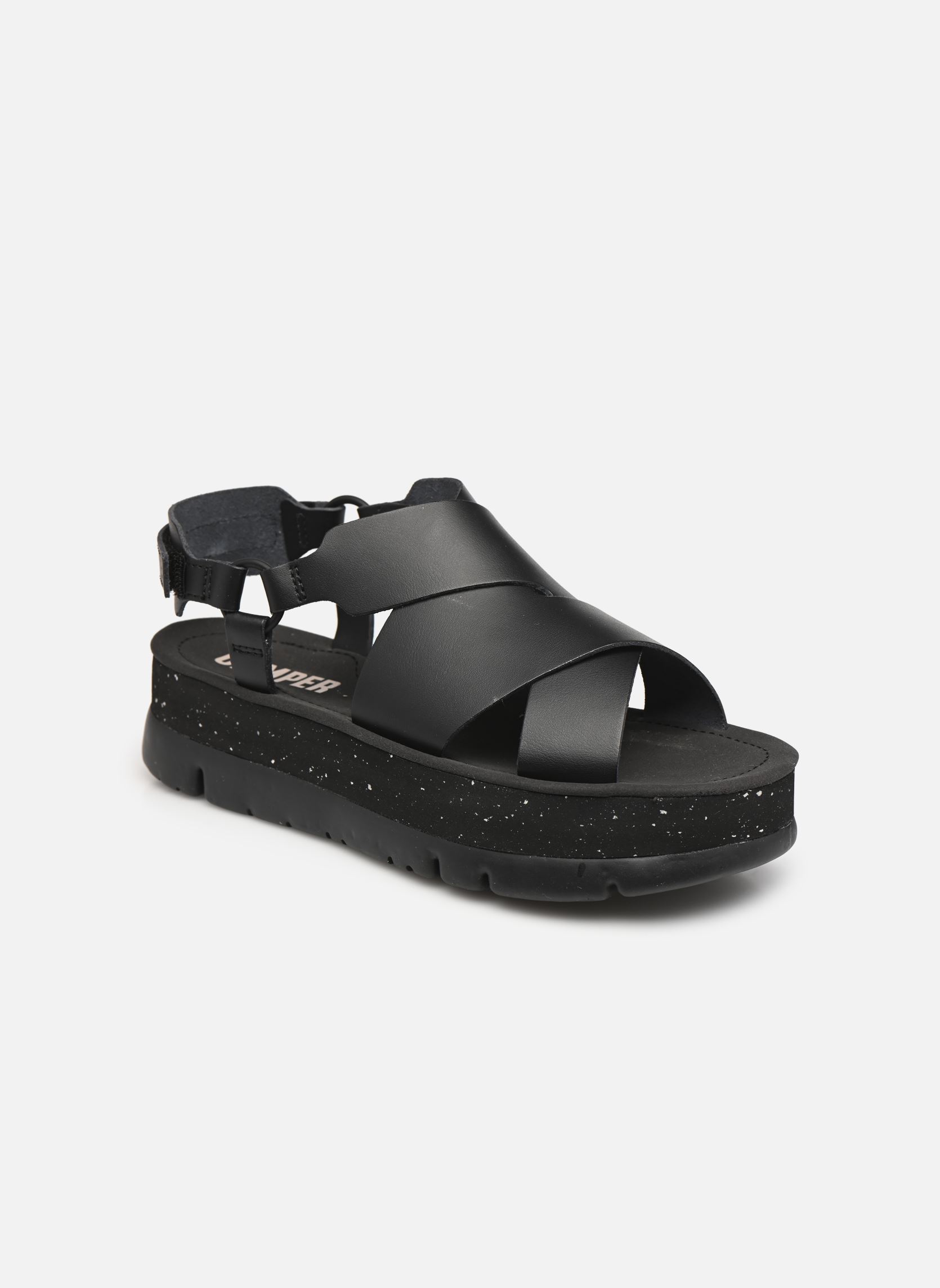 Keil- und Plateausandalen Oruga Up K201399 W damen schwarz Camper Keil- und Plateausandalen Oruga Up K201399 W damen schwarz BLACK