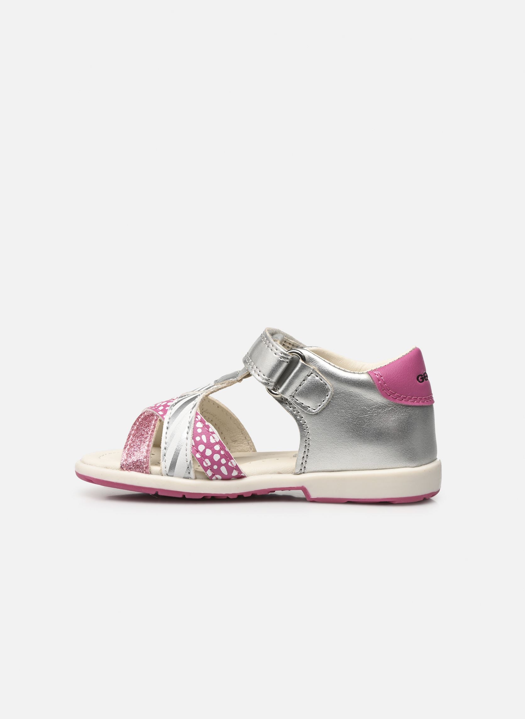 Sandales B Verred B1521B fille argent Geox Sandales B Verred B1521B fille argent Lt Grey/Fuchsia
