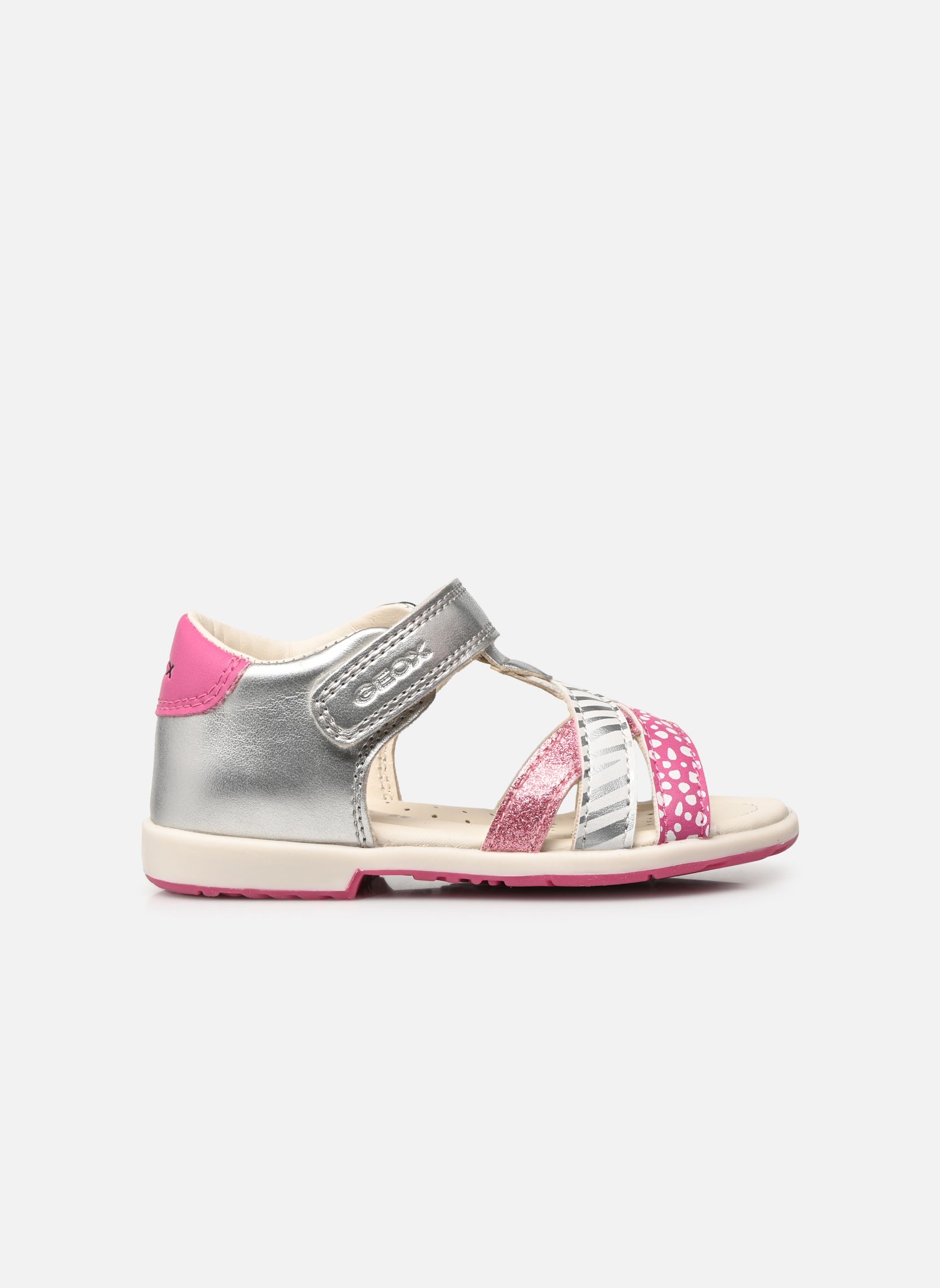 Sandales B Verred B1521B fille argent Geox Sandales B Verred B1521B fille argent Lt Grey/Fuchsia
