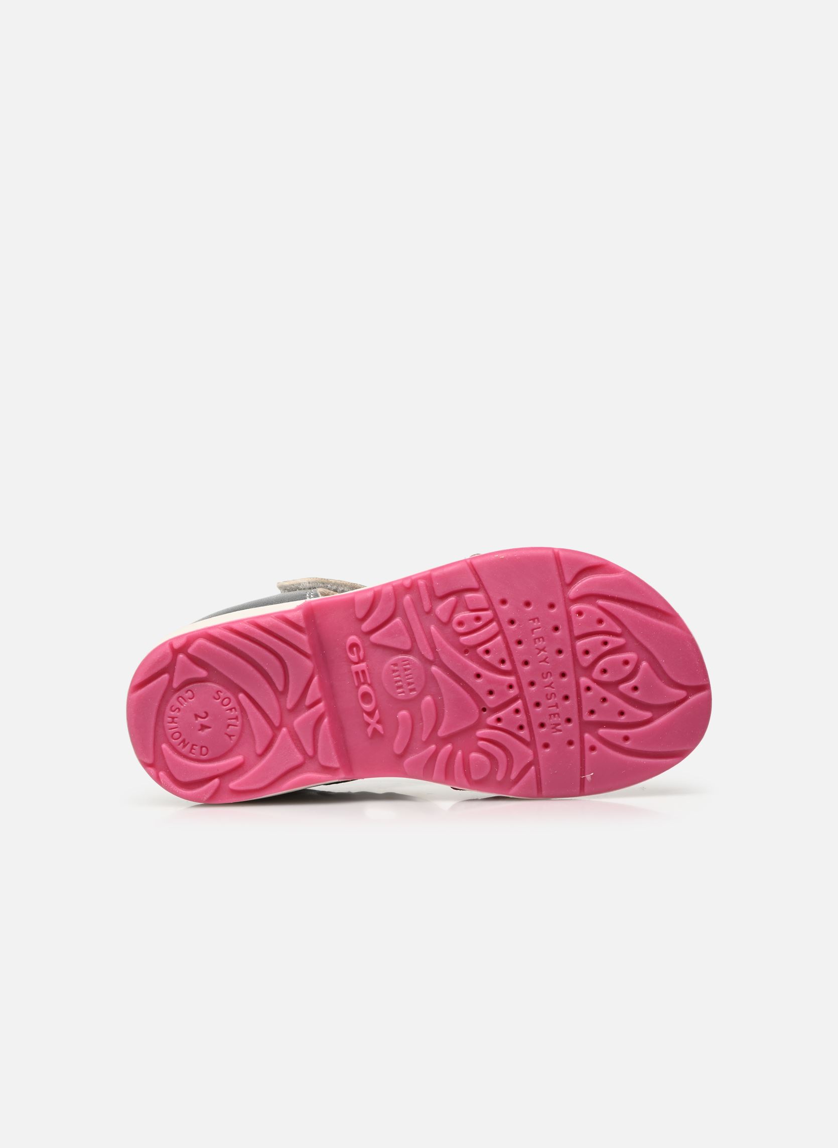 Sandales B Verred B1521B fille argent Geox Sandales B Verred B1521B fille argent Lt Grey/Fuchsia