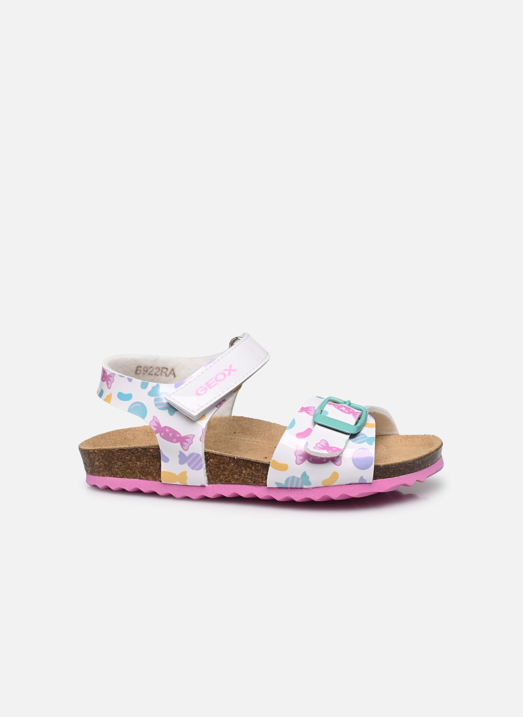 Sandalen B Sandal Chalki Girl B mädchen weiß Geox Sandalen B Sandal Chalki Girl B mädchen weiß Blanc/Multicolore