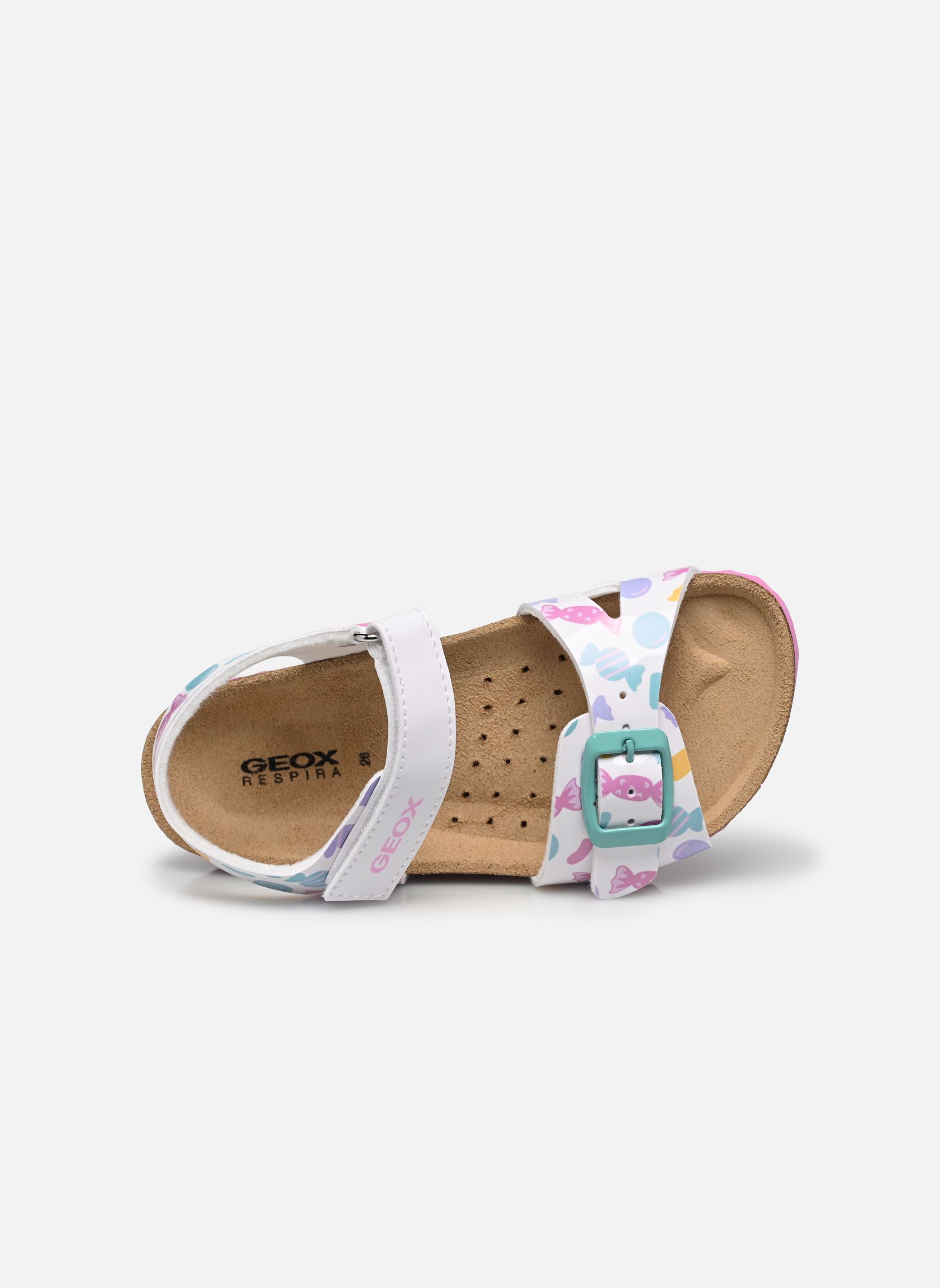Sandalen B Sandal Chalki Girl B mädchen weiß Geox Sandalen B Sandal Chalki Girl B mädchen weiß Blanc/Multicolore