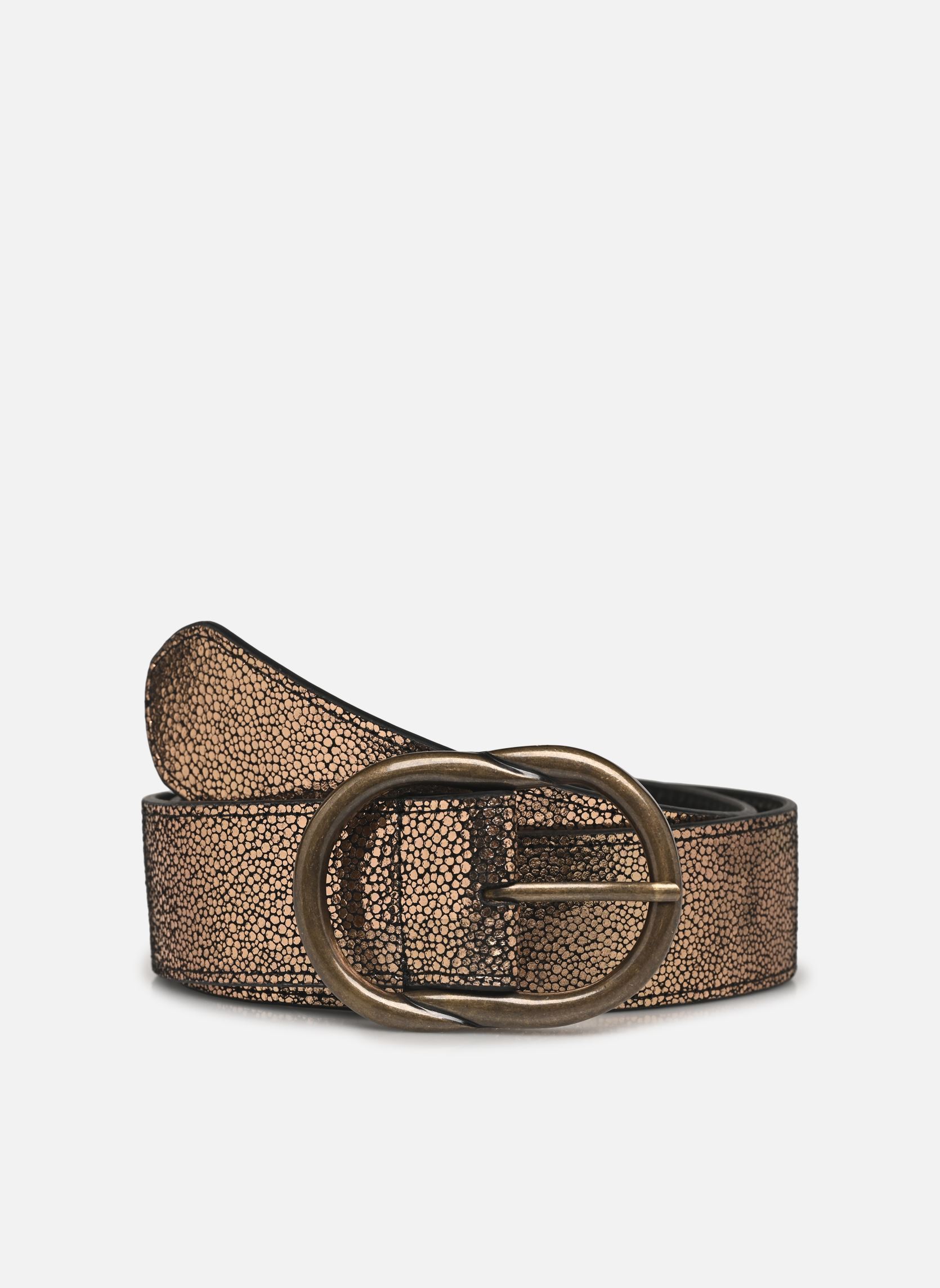 Riemen Laura Leather Jeans Belt fc dames goud en brons Pieces Riemen Laura Leather Jeans Belt fc dames goud en brons Copper