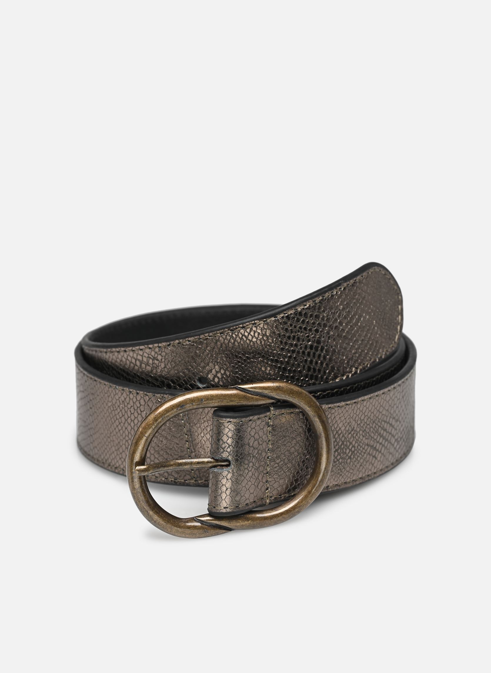 Riemen Laura Leather Jeans Belt fc dames grijs Pieces Riemen Laura Leather Jeans Belt fc dames grijs Gunmetal