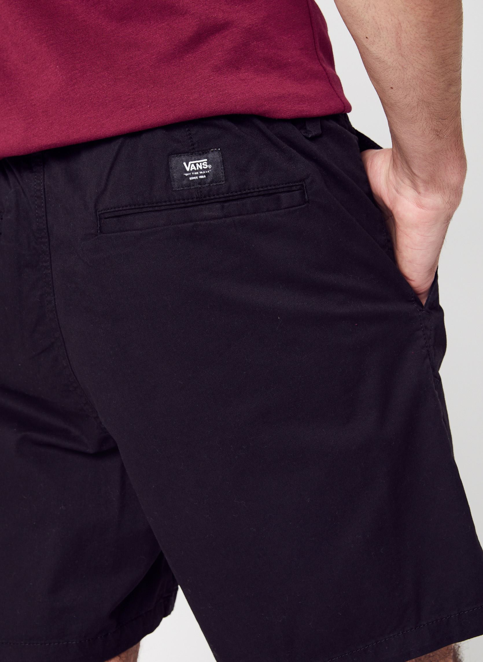 Pantaloncini Mn Range Relaxed Elastic Short uomo nero Vans Pantaloncini Mn Range Relaxed Elastic Short uomo nero BLACK
