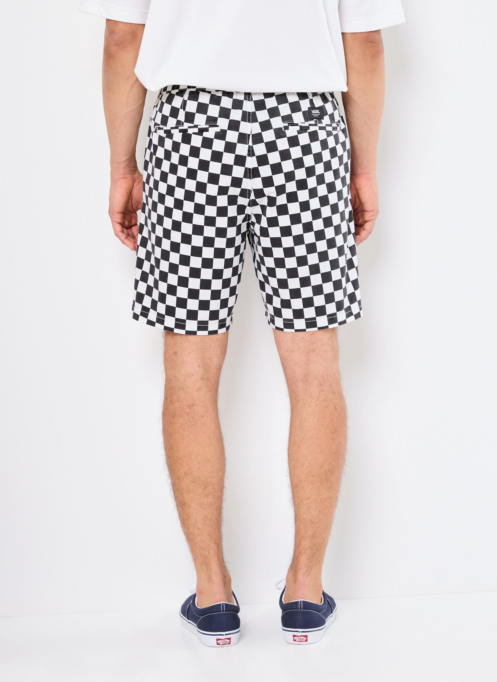Shorts Mn Range Relaxed Elastic Short heren zwart Vans Shorts Mn Range Relaxed Elastic Short heren zwart CHECKERBOARD