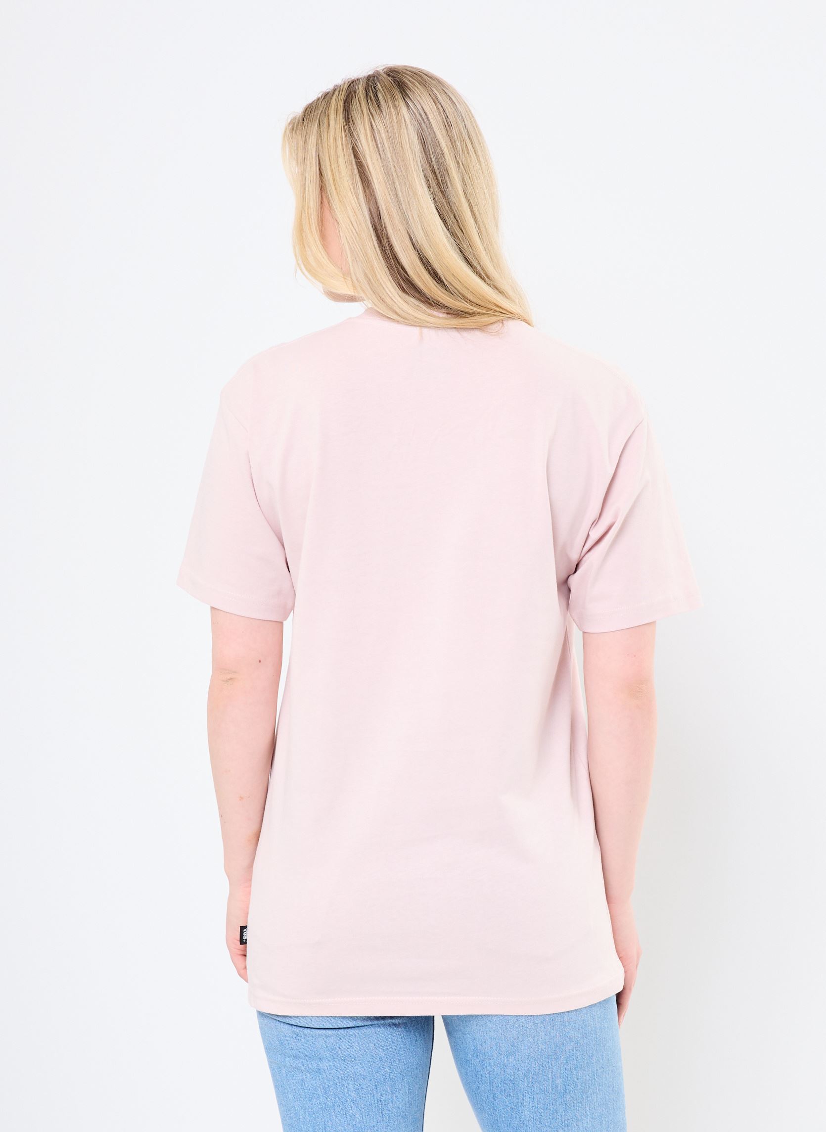Tee-shirts Left Chest Logo Tee Em femme rose Vans Tee-shirts Left Chest Logo Tee Em femme rose SEPIA ROSE