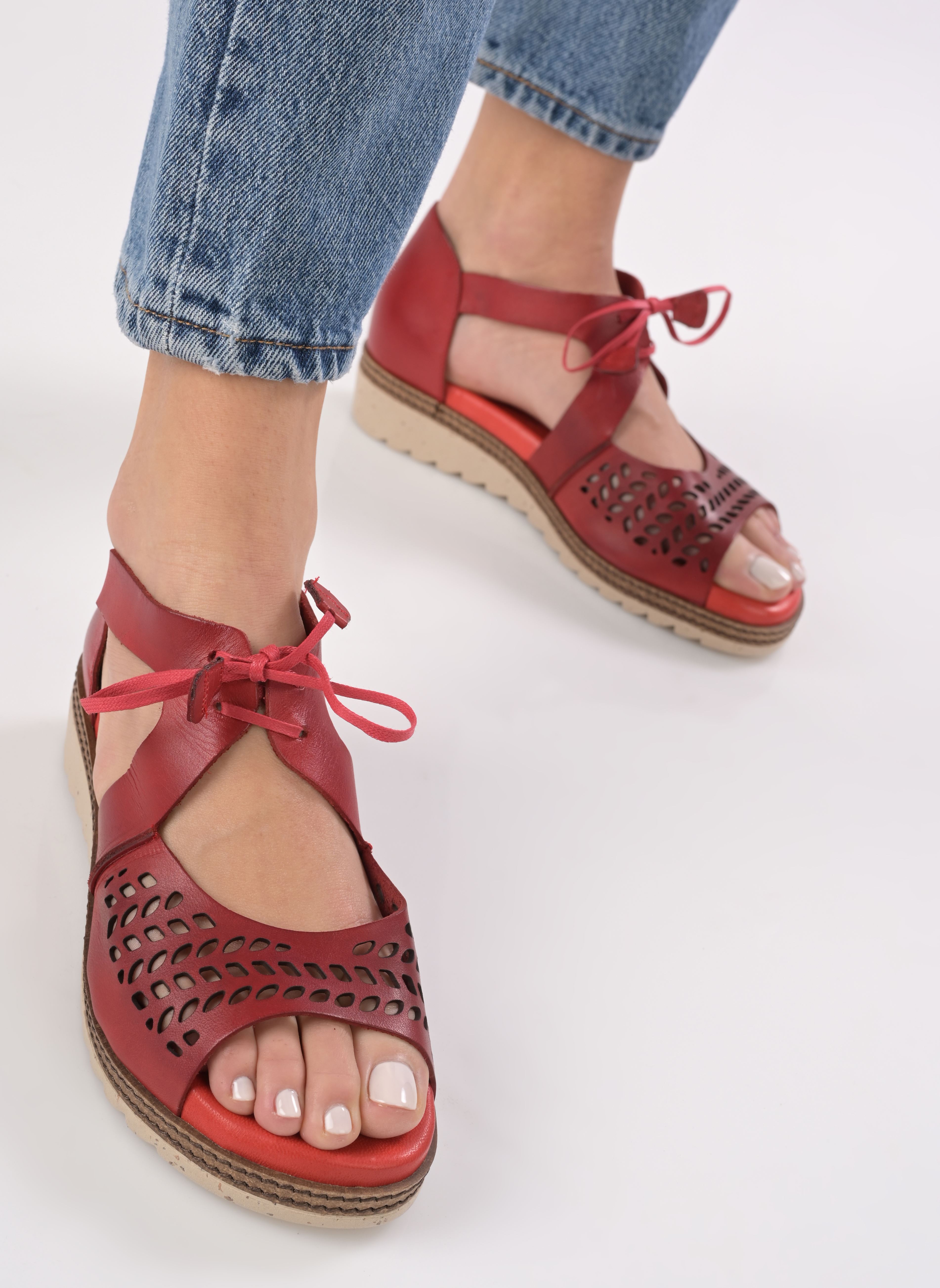 Sandales compensées et plateformes Espe D8773 femme rouge Dorking Sandales compensées et plateformes Espe D8773 femme rouge TEXAS ROJO