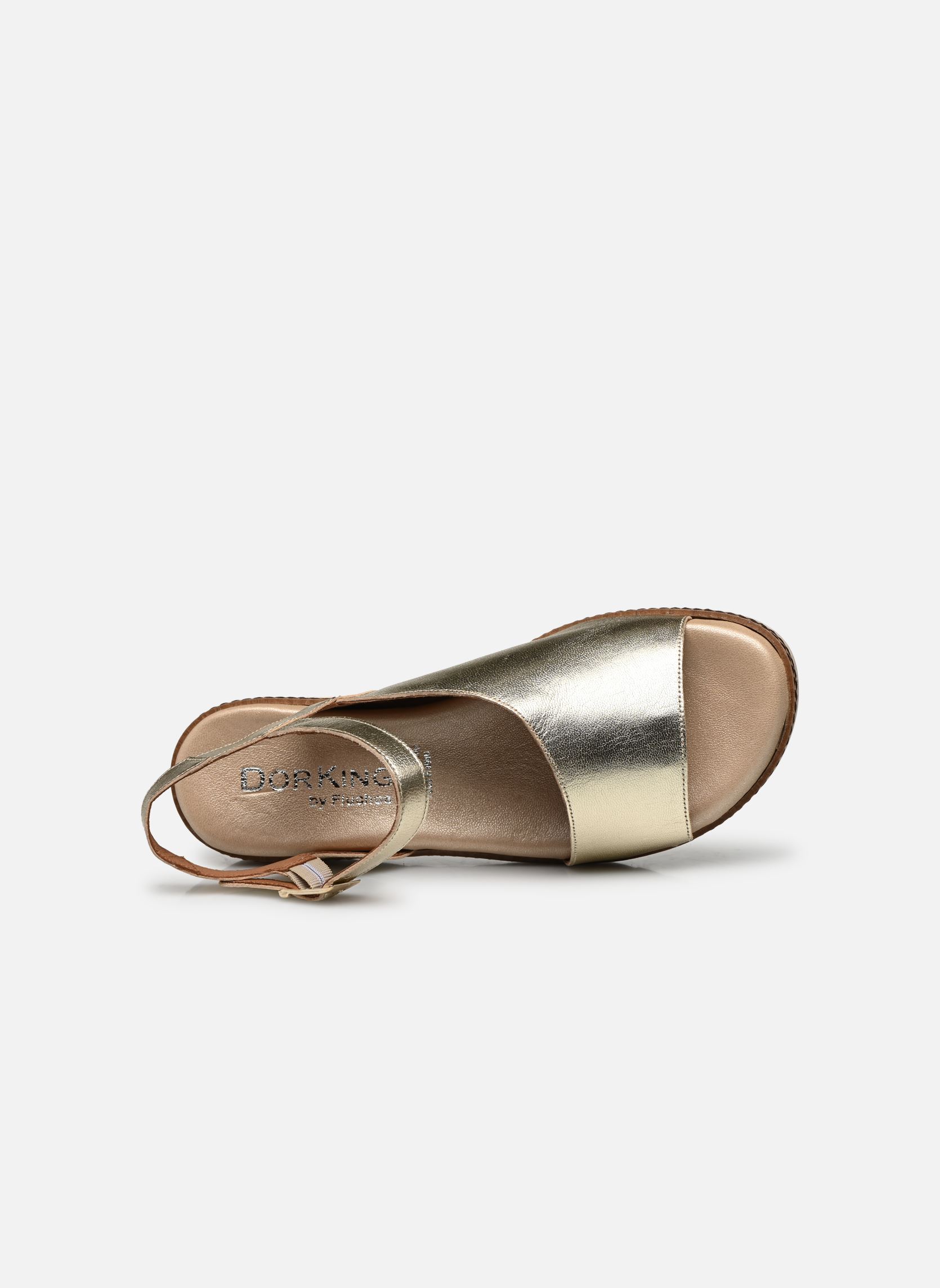 Sandali con zeppa e plateau Espe D8771 donna oro e bronzo Dorking Sandali con zeppa e plateau Espe D8771 donna oro e bronzo COSMOS CARRARA