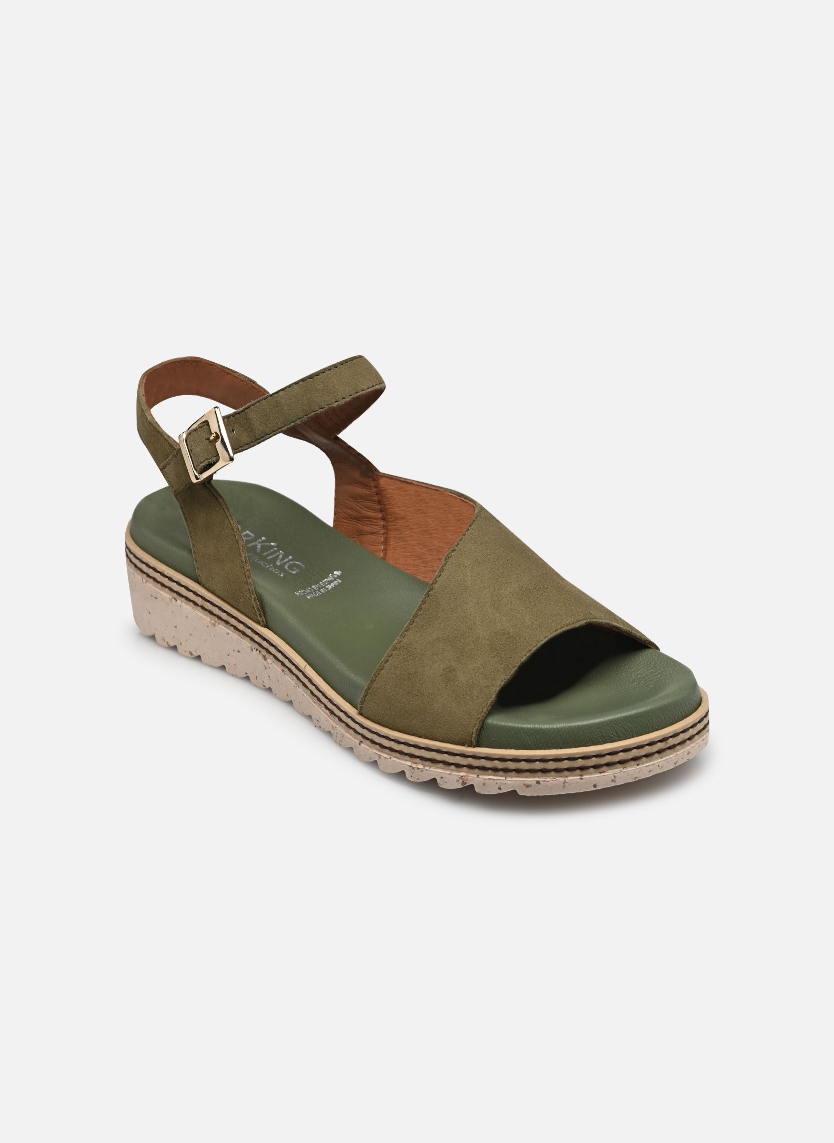 Sandales compensées et plateformes Espe D8771 femme vert Dorking Sandales compensées et plateformes Espe D8771 femme vert ante kaki