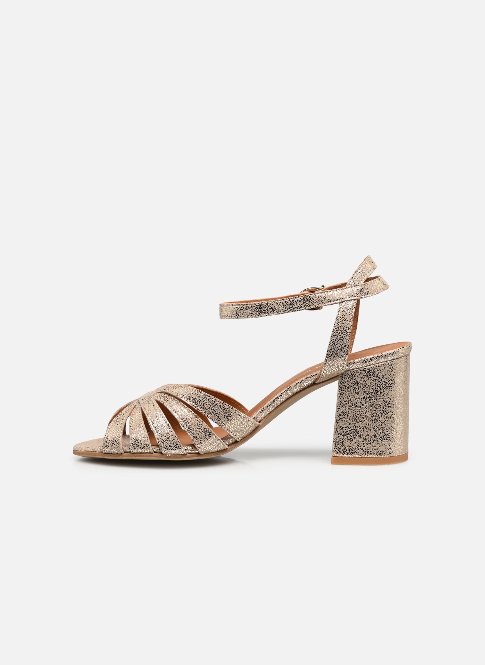 Sandales DEBACQ femme or et bronze Jonak Sandales DEBACQ femme or et bronze Platine