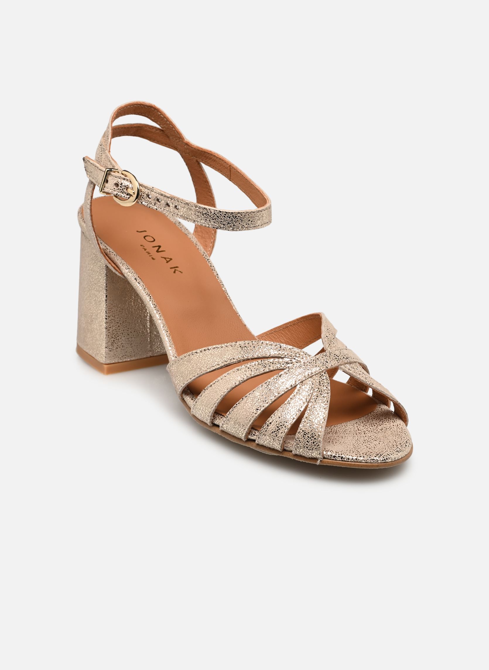 Sandales DEBACQ femme or et bronze Jonak Sandales DEBACQ femme or et bronze Platine