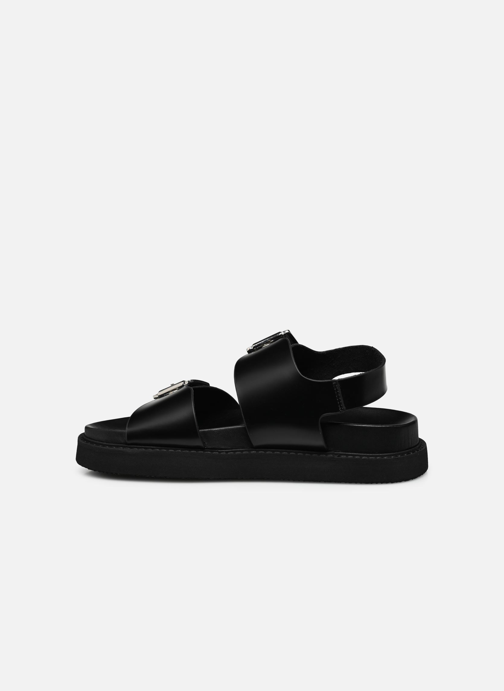 Sandalen met sleehak en plateau LAGO dames zwart Jonak Sandalen met sleehak en plateau LAGO dames zwart CUIR GLACE NOIR
