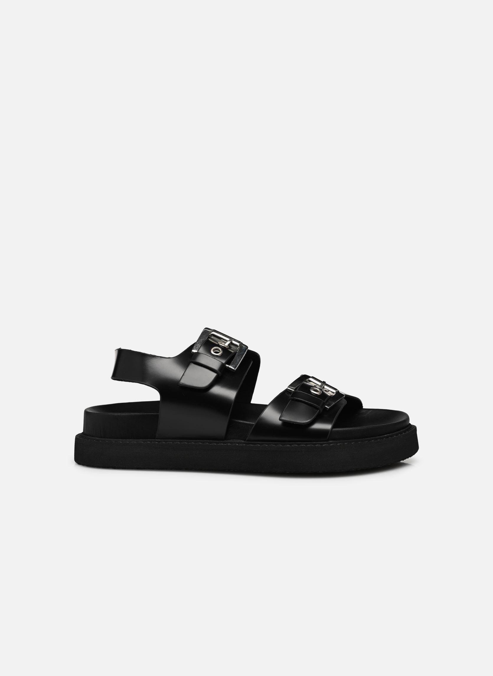 Sandalen met sleehak en plateau LAGO dames zwart Jonak Sandalen met sleehak en plateau LAGO dames zwart CUIR GLACE NOIR