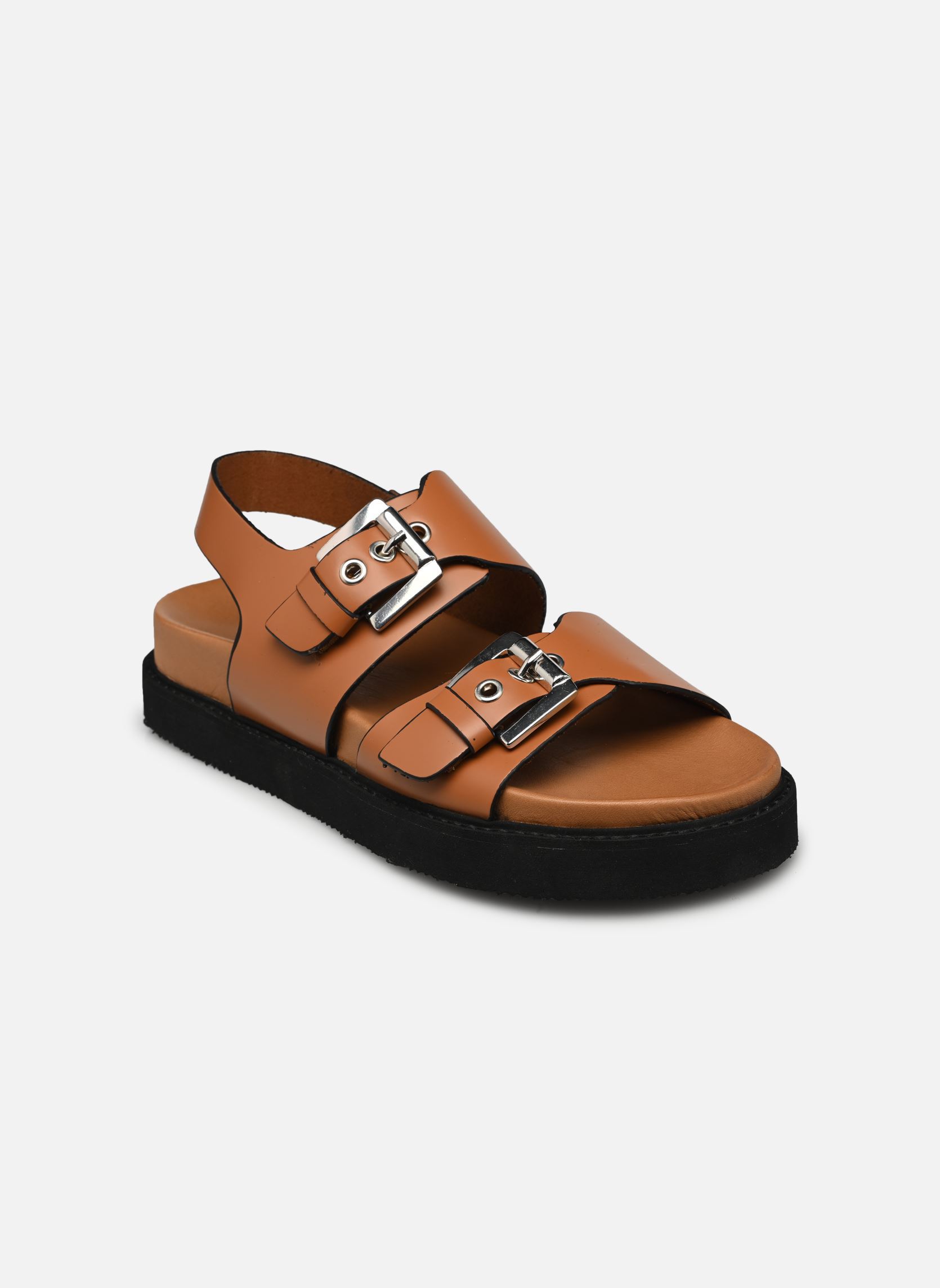 Sandales compensées et plateformes LAGO femme marron Jonak Sandales compensées et plateformes LAGO femme marron Cognac