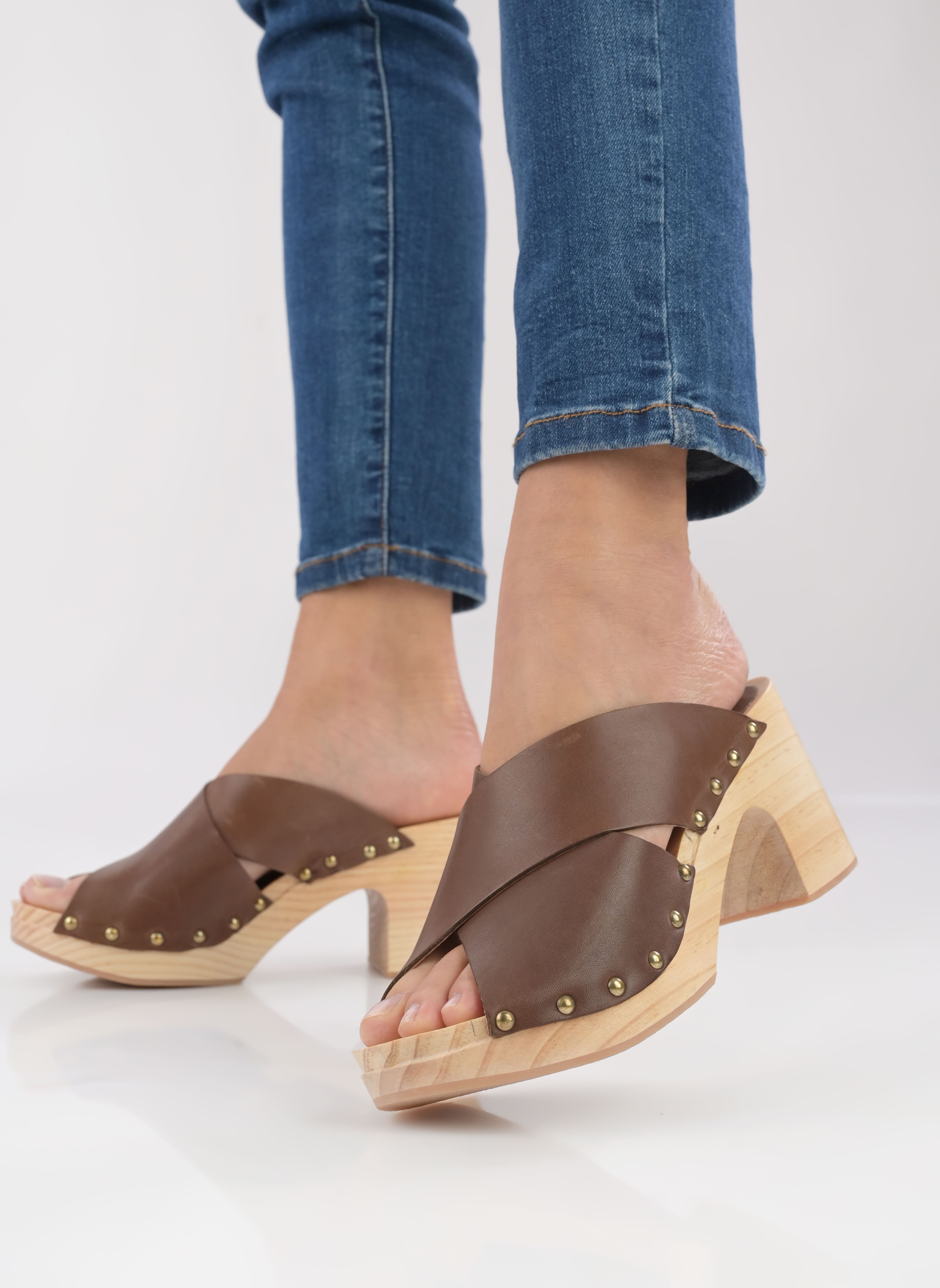 Muilen MAHAUT dames bruin Jonak Muilen MAHAUT dames bruin Cuir Marron