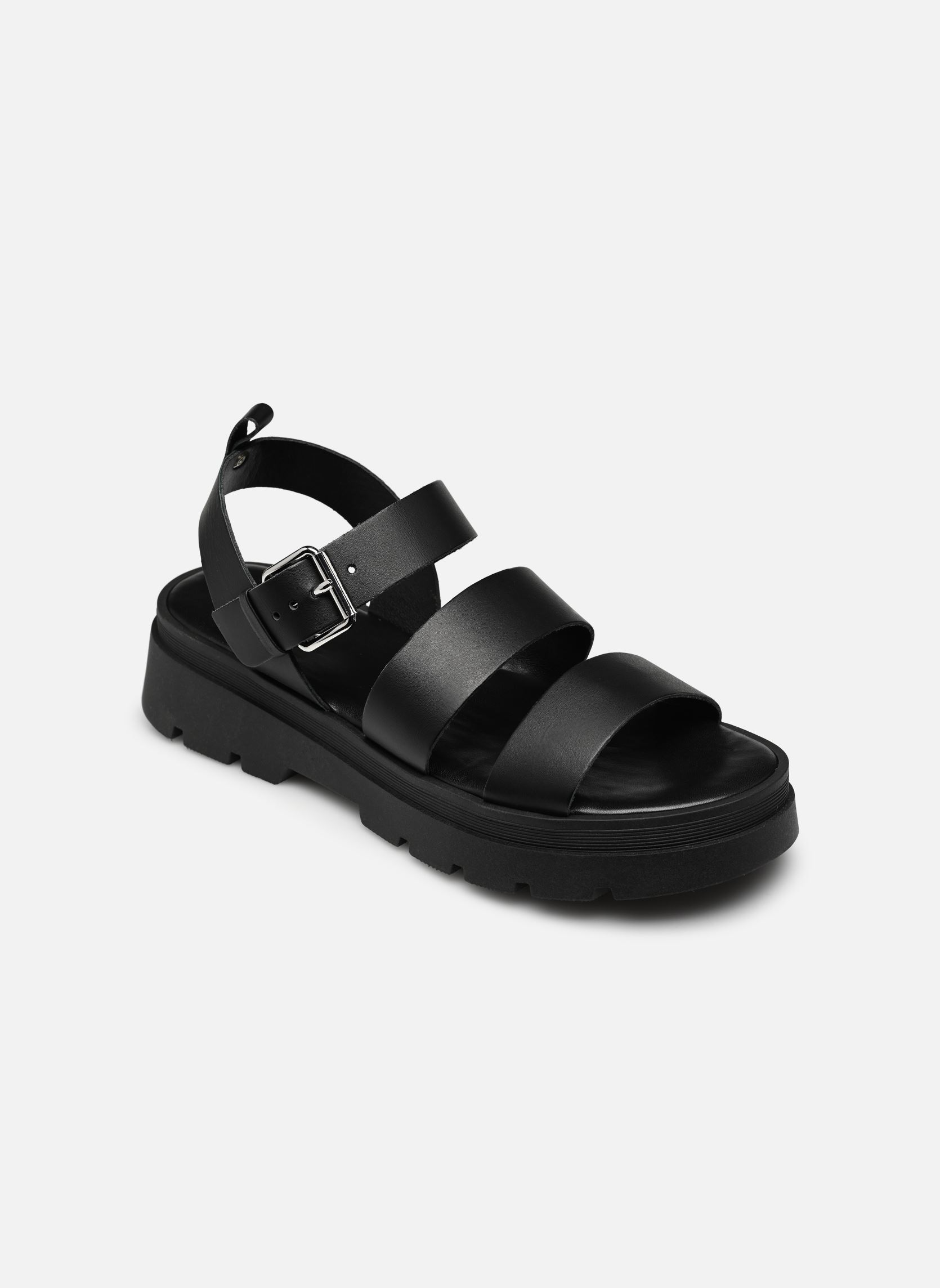 Sandali con zeppa e plateau PRIAME donna nero Jonak Sandali con zeppa e plateau PRIAME donna nero Cuir noir