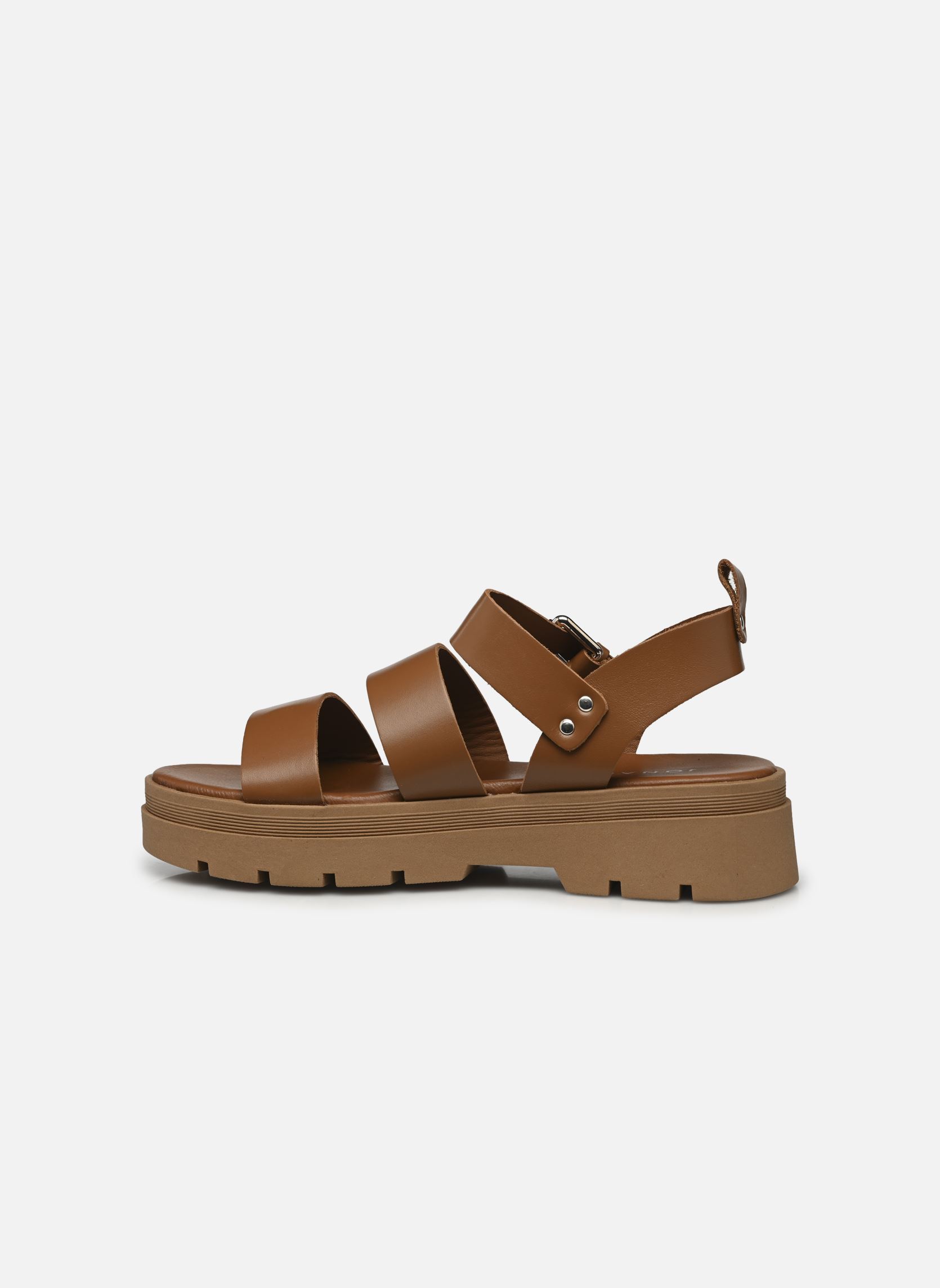 Sandali con zeppa e plateau PRIAME donna marrone Jonak Sandali con zeppa e plateau PRIAME donna marrone Cognac