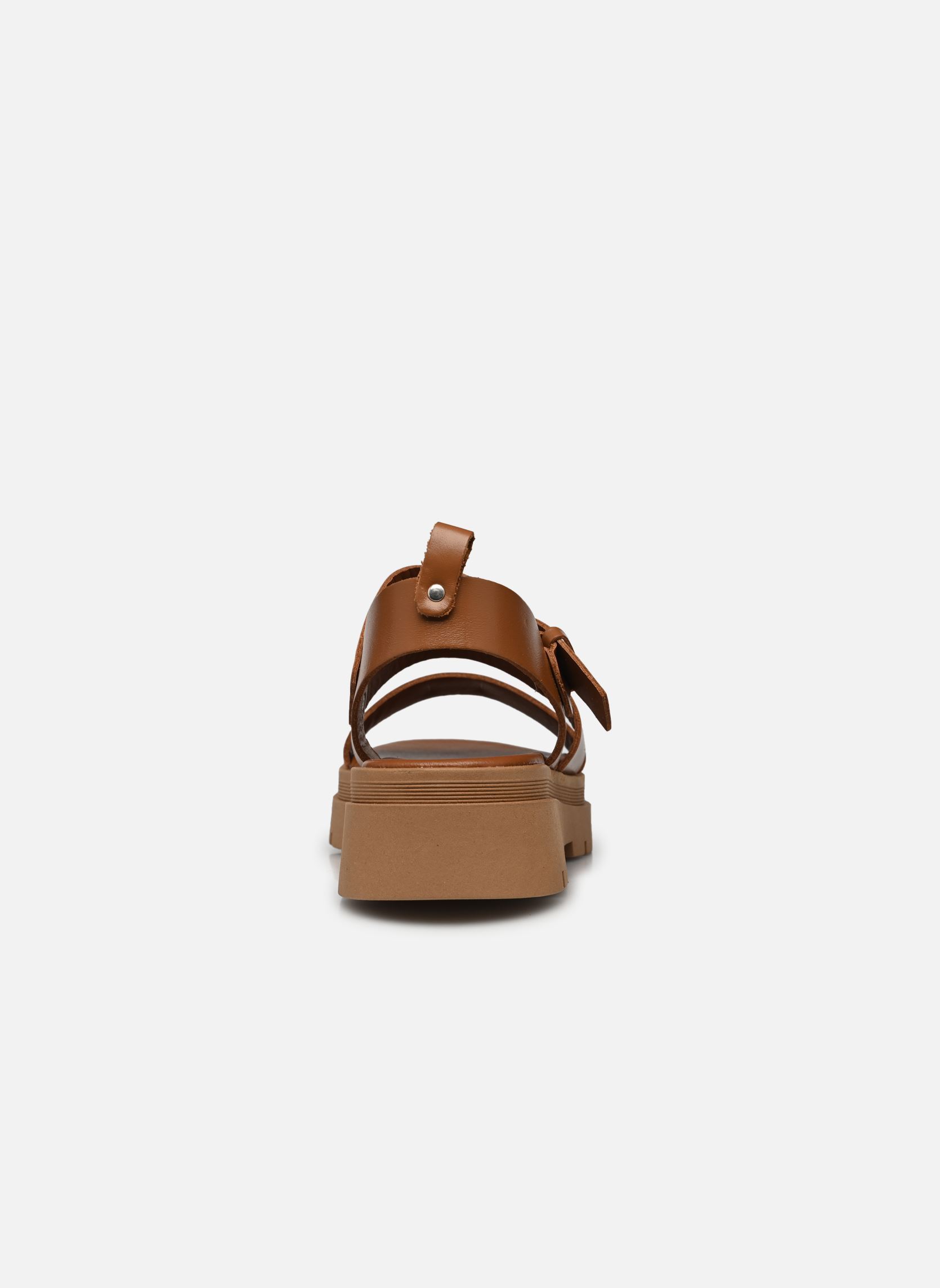 Sandali con zeppa e plateau PRIAME donna marrone Jonak Sandali con zeppa e plateau PRIAME donna marrone Cognac