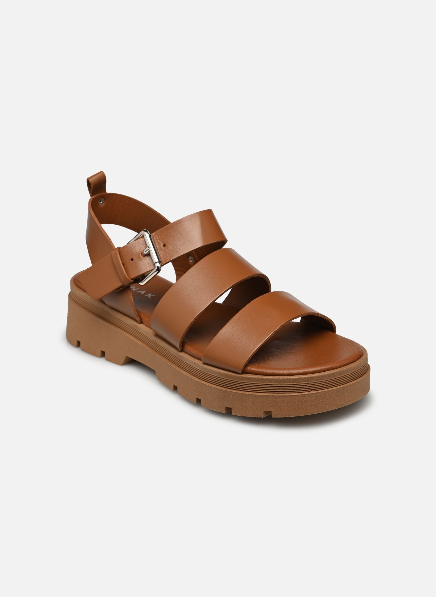 Sandali con zeppa e plateau PRIAME donna marrone Jonak Sandali con zeppa e plateau PRIAME donna marrone Cognac