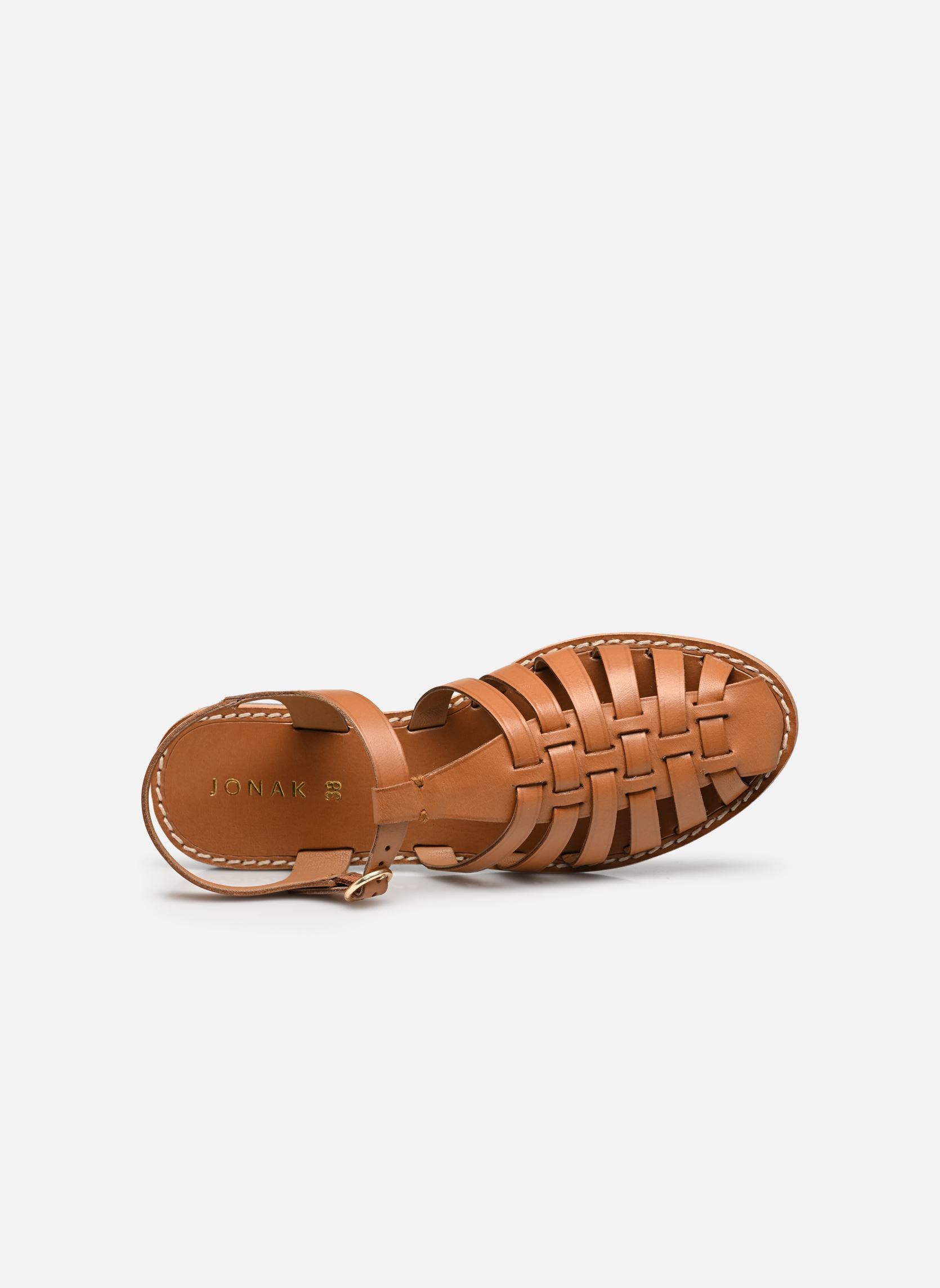 Sandales WOLF femme marron Jonak Sandales WOLF femme marron Cuir Camel