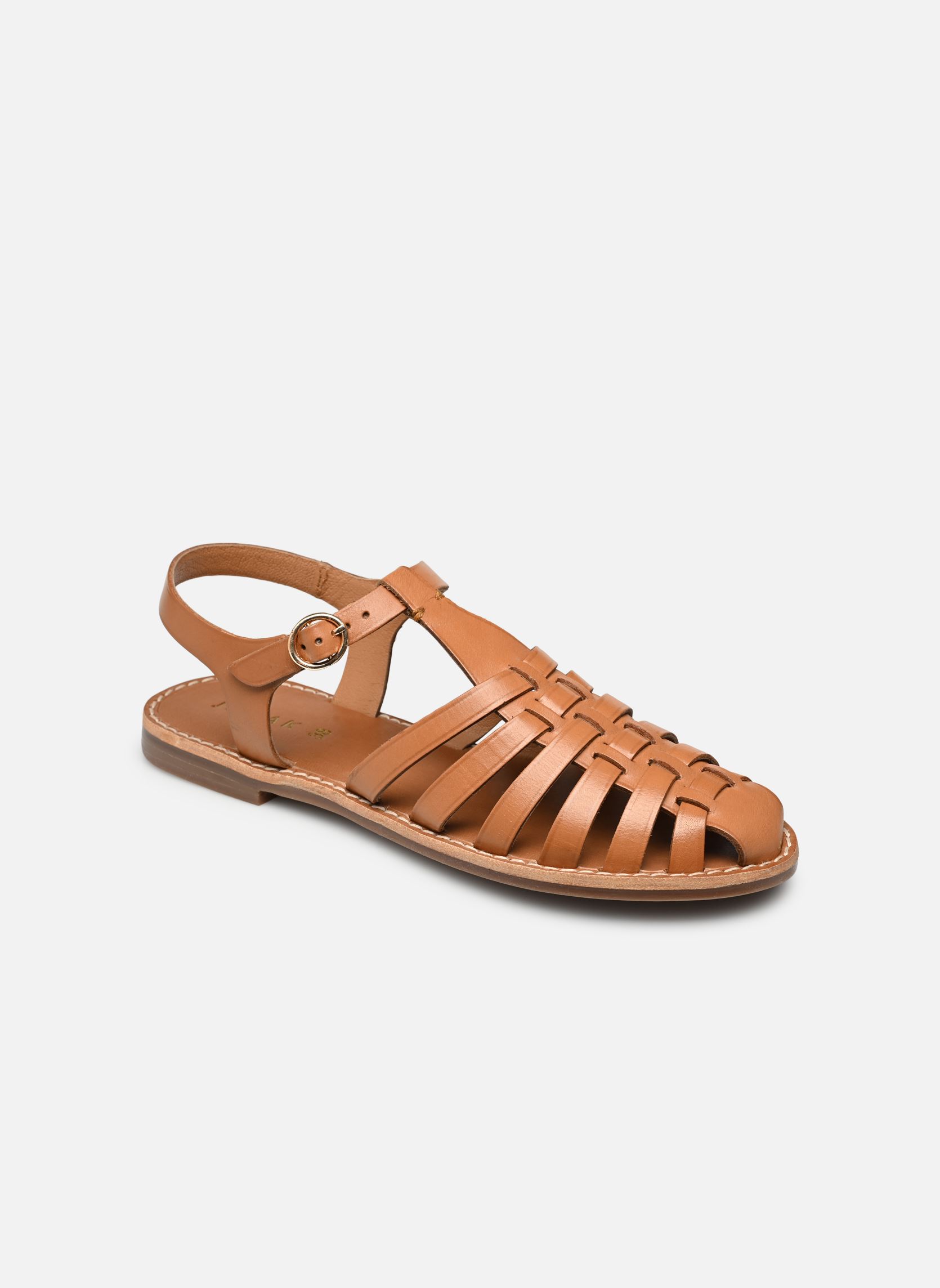 Sandales WOLF femme marron Jonak Sandales WOLF femme marron Cuir Camel