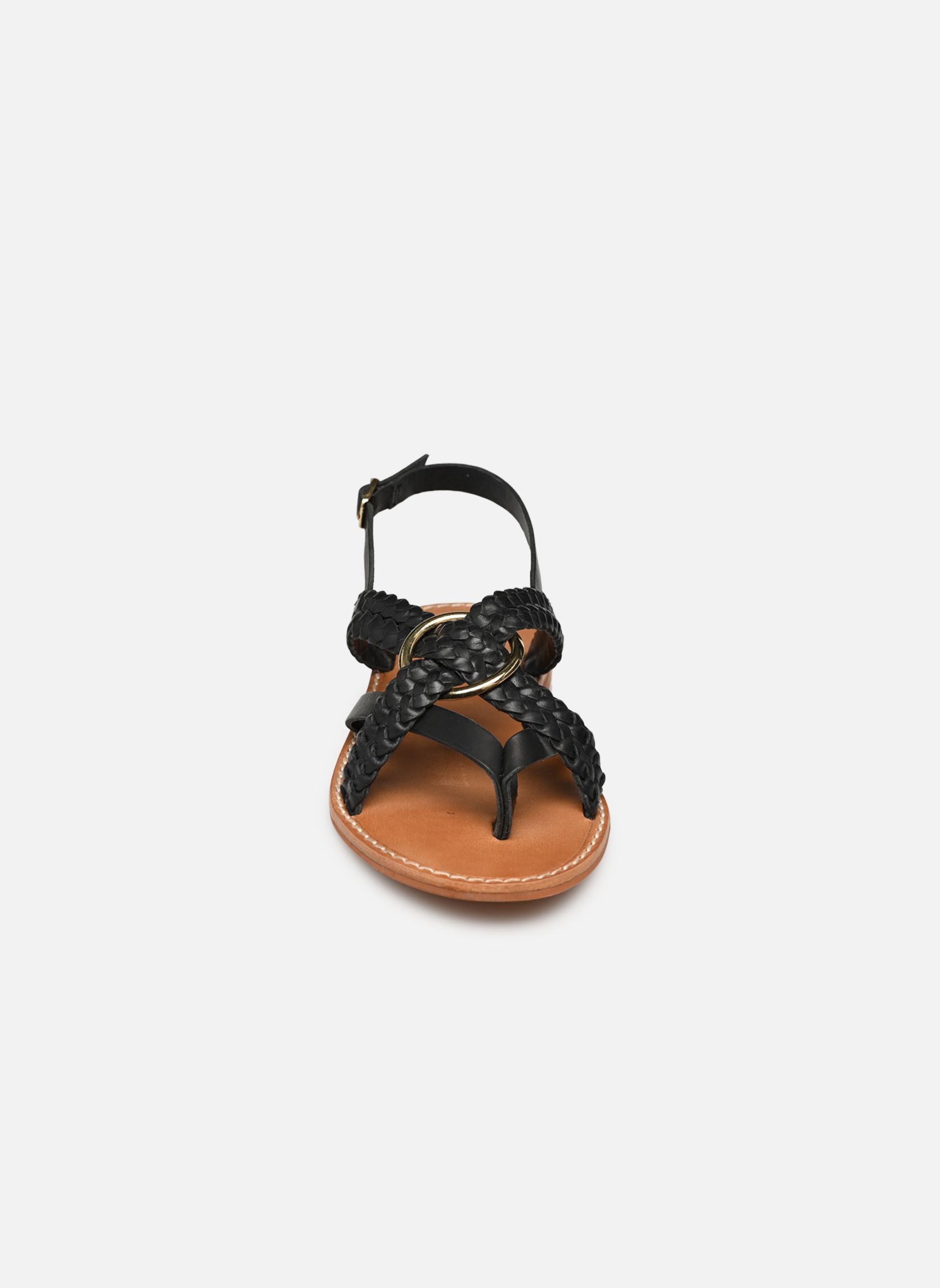 Sandales WOOD femme noir Jonak Sandales WOOD femme noir CUIR NOIR