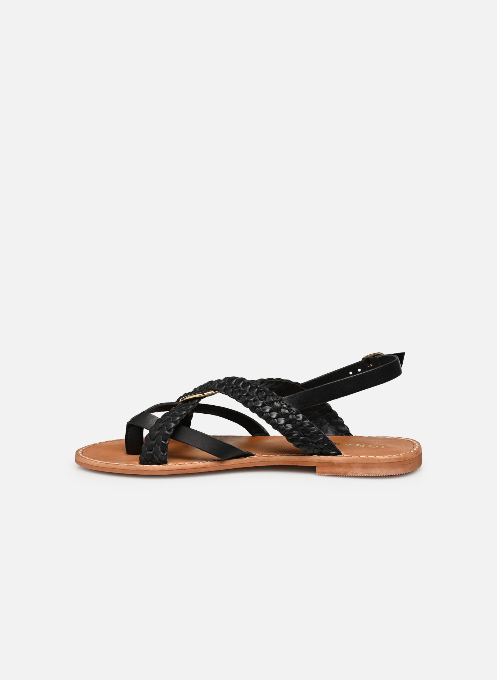 Sandales WOOD femme noir Jonak Sandales WOOD femme noir CUIR NOIR
