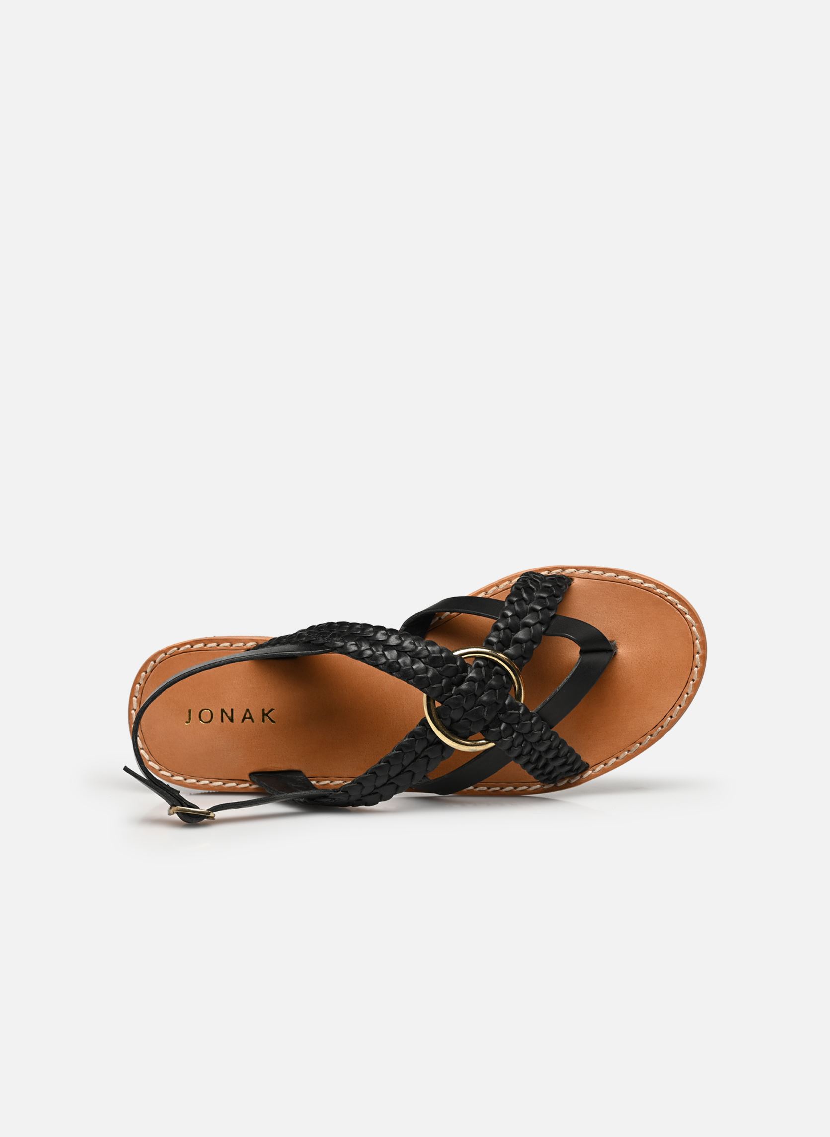 Sandales WOOD femme noir Jonak Sandales WOOD femme noir CUIR NOIR