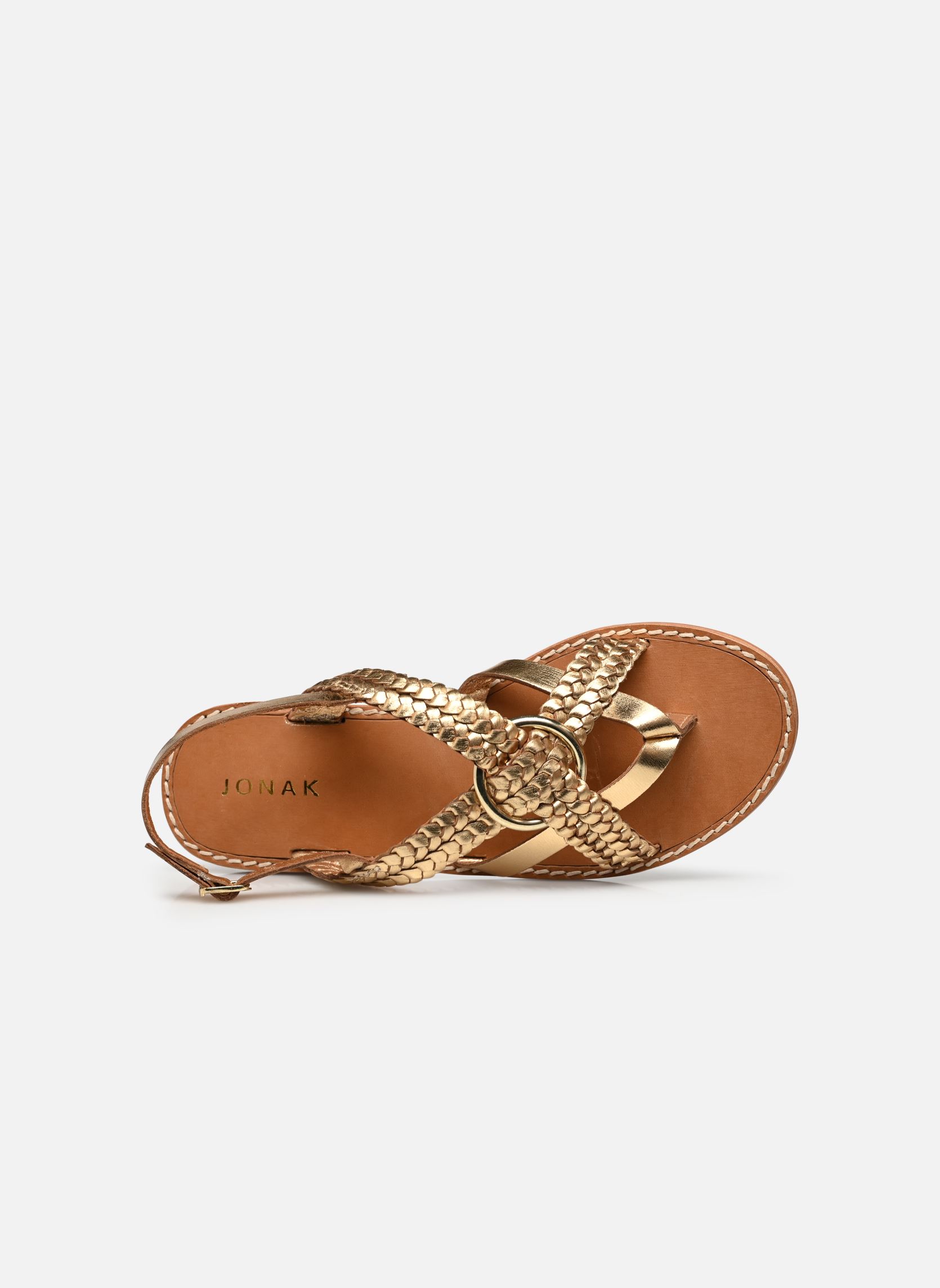 Sandalen WOOD damen gold und bronze Jonak Sandalen WOOD damen gold und bronze Cuir Or