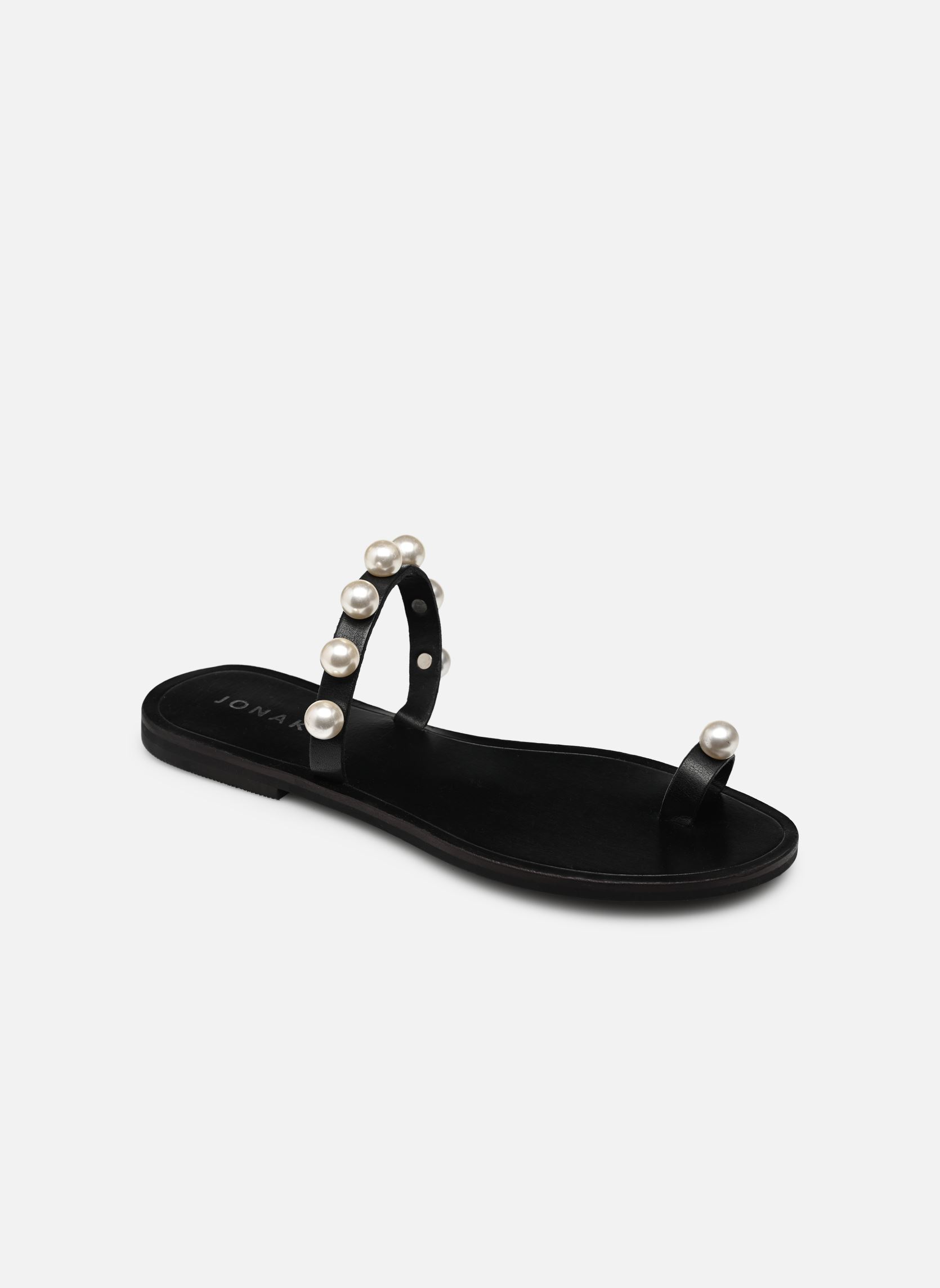 Sandales WADDLE femme noir Jonak Sandales WADDLE femme noir Cuir noir