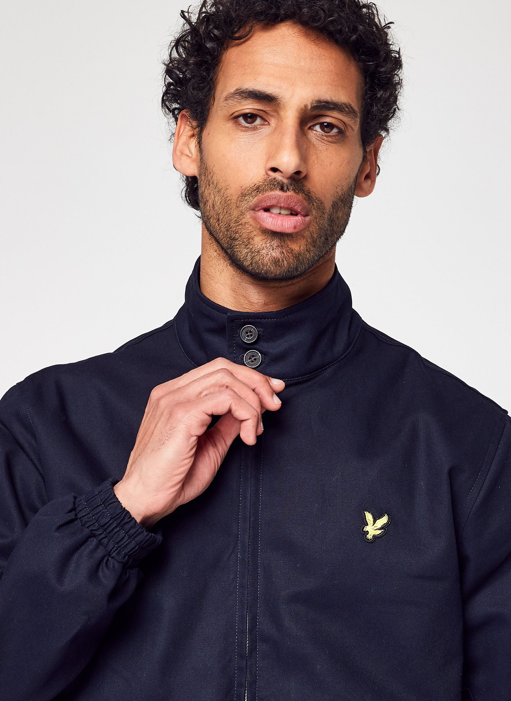 Blousons Harrington Jacket homme bleu Lyle & Scott Blousons Harrington Jacket homme bleu Z271 DARK NAVY