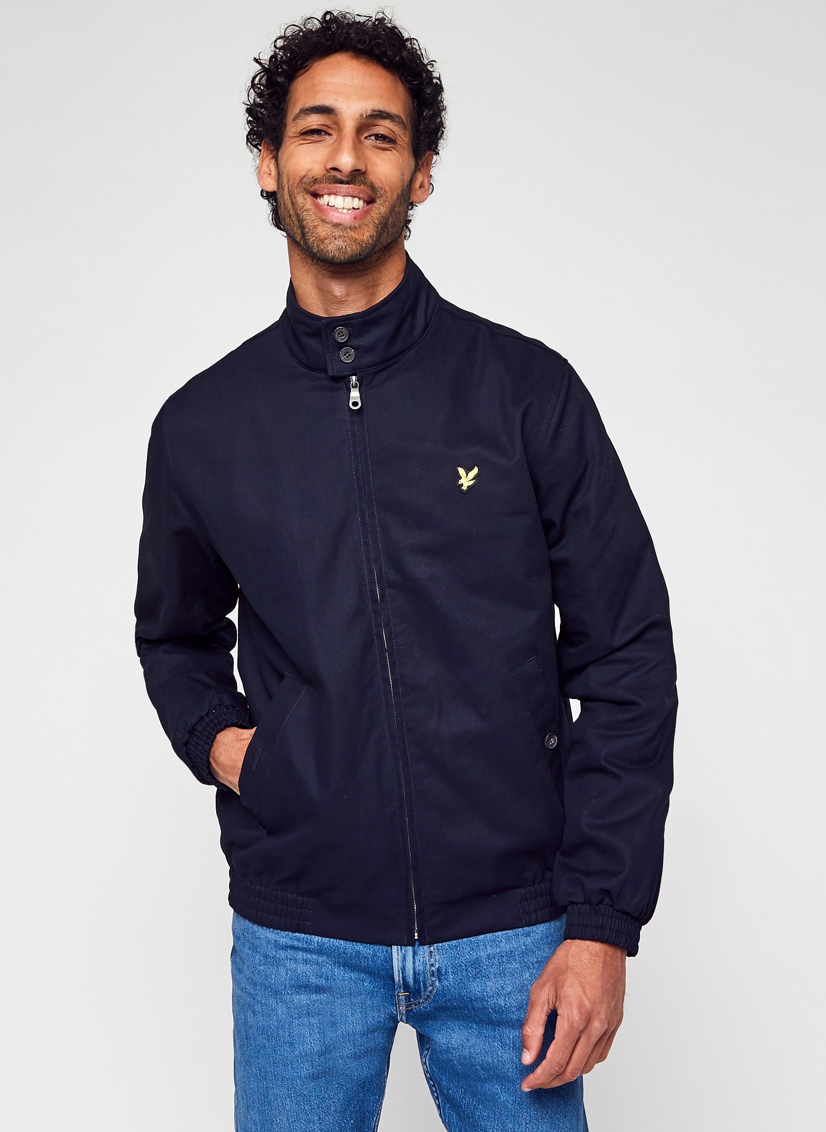 Blousons Harrington Jacket homme bleu Lyle & Scott Blousons Harrington Jacket homme bleu Z271 DARK NAVY