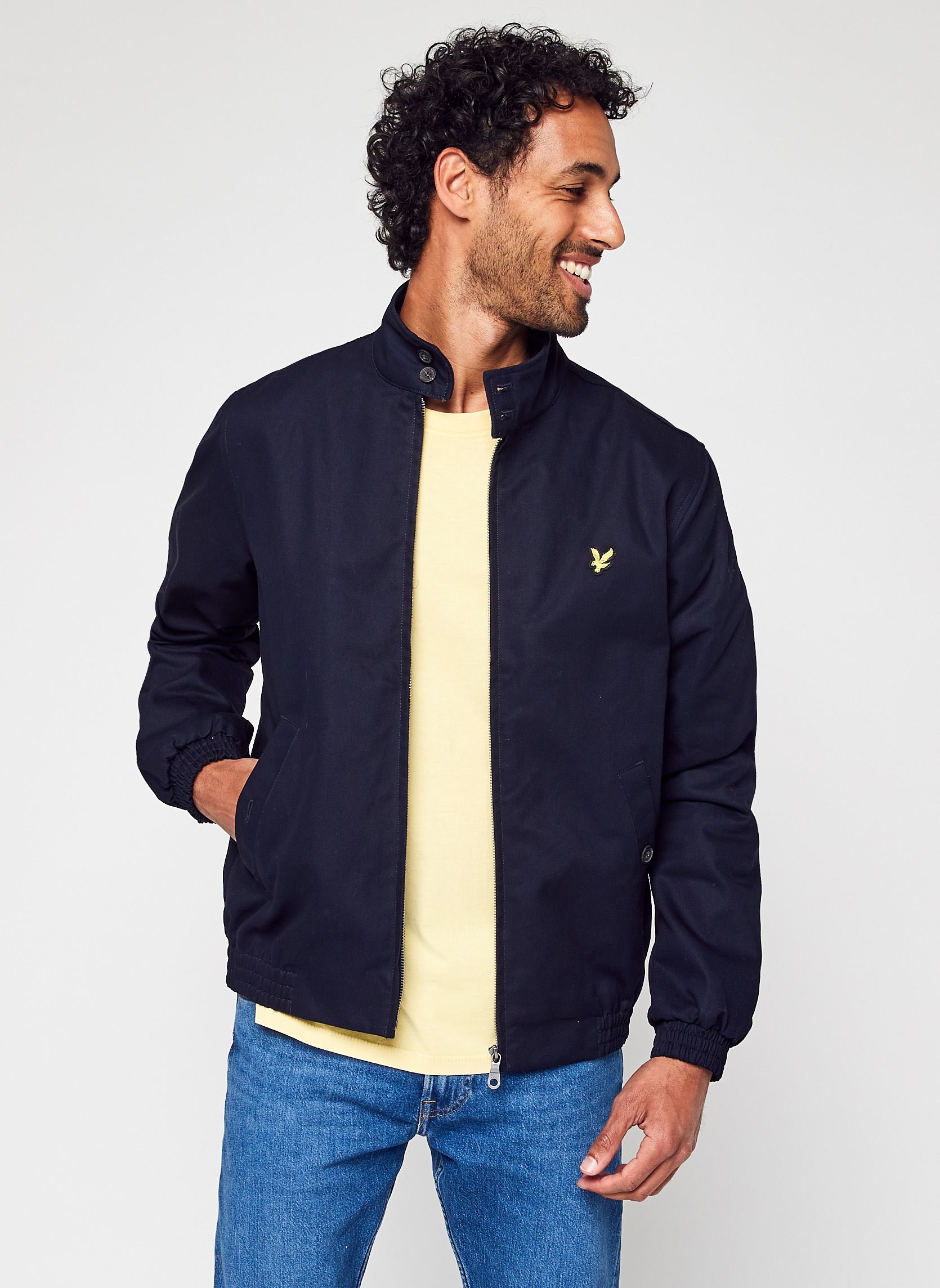 Blousons Harrington Jacket homme bleu Lyle & Scott Blousons Harrington Jacket homme bleu Z271 DARK NAVY