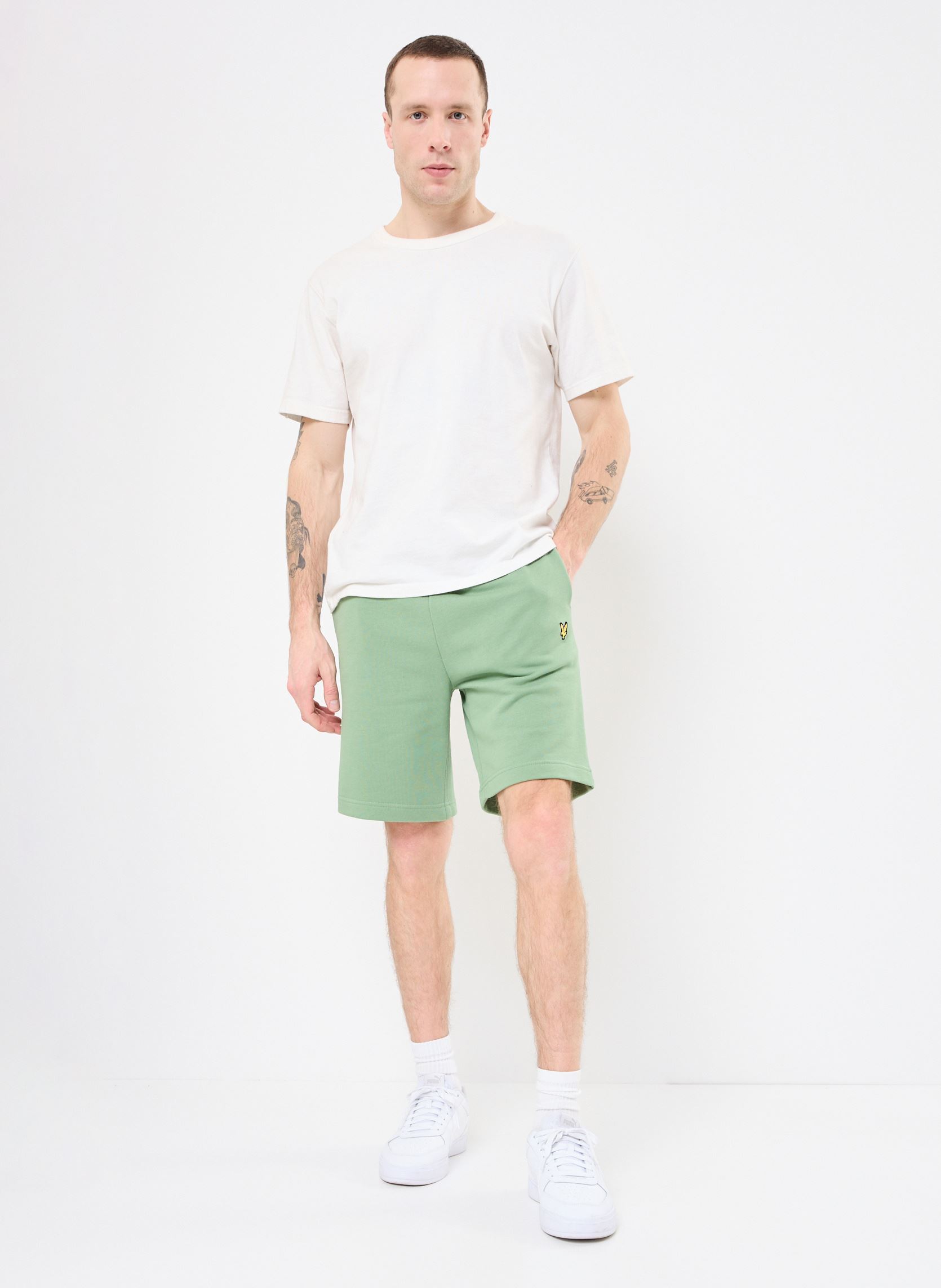 Shorts de sport Sweat Short homme vert Lyle & Scott Shorts de sport Sweat Short homme vert SMOKE GREEN